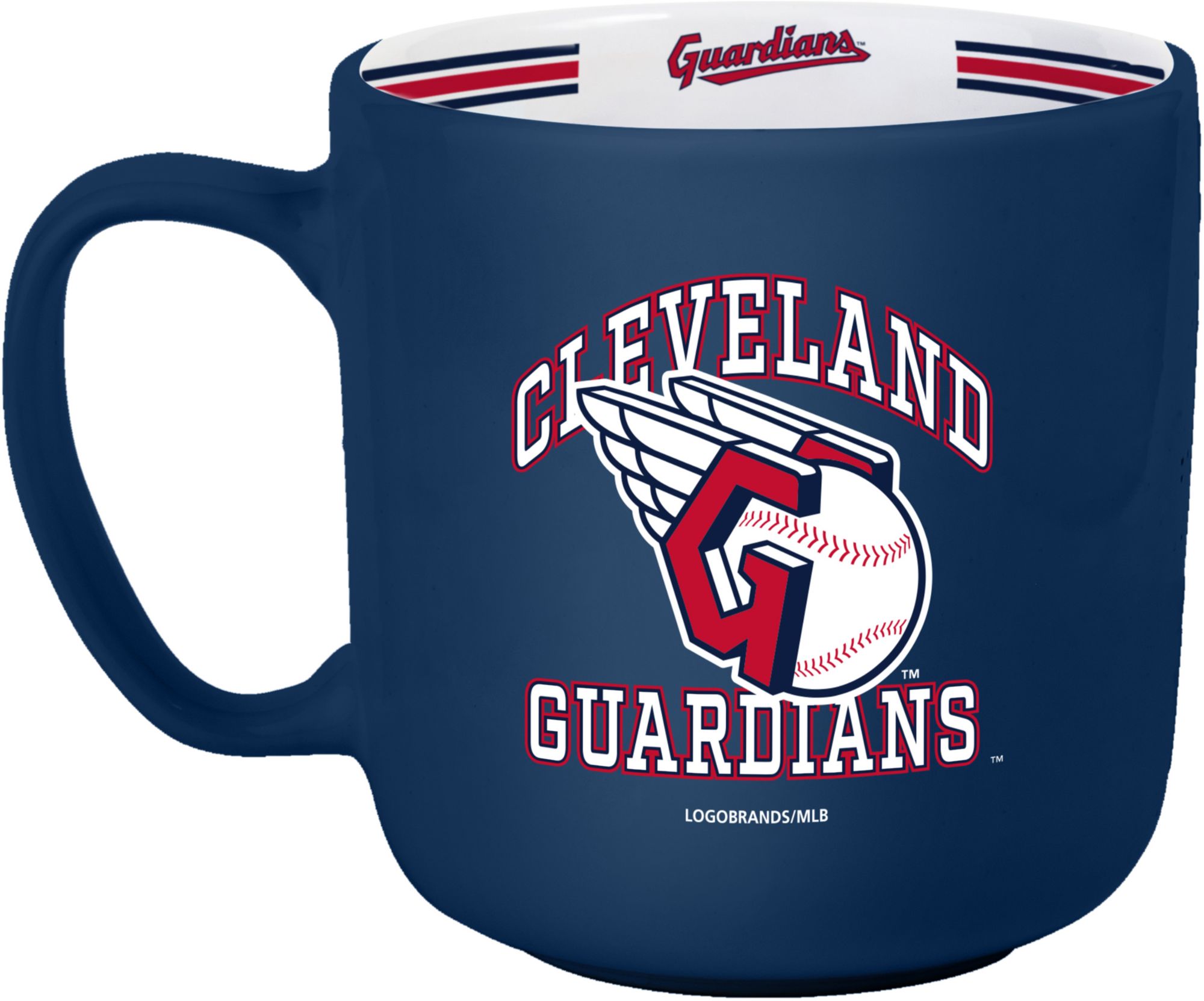 Logo Cleveland Guardians  Striped 15 oz. Mug