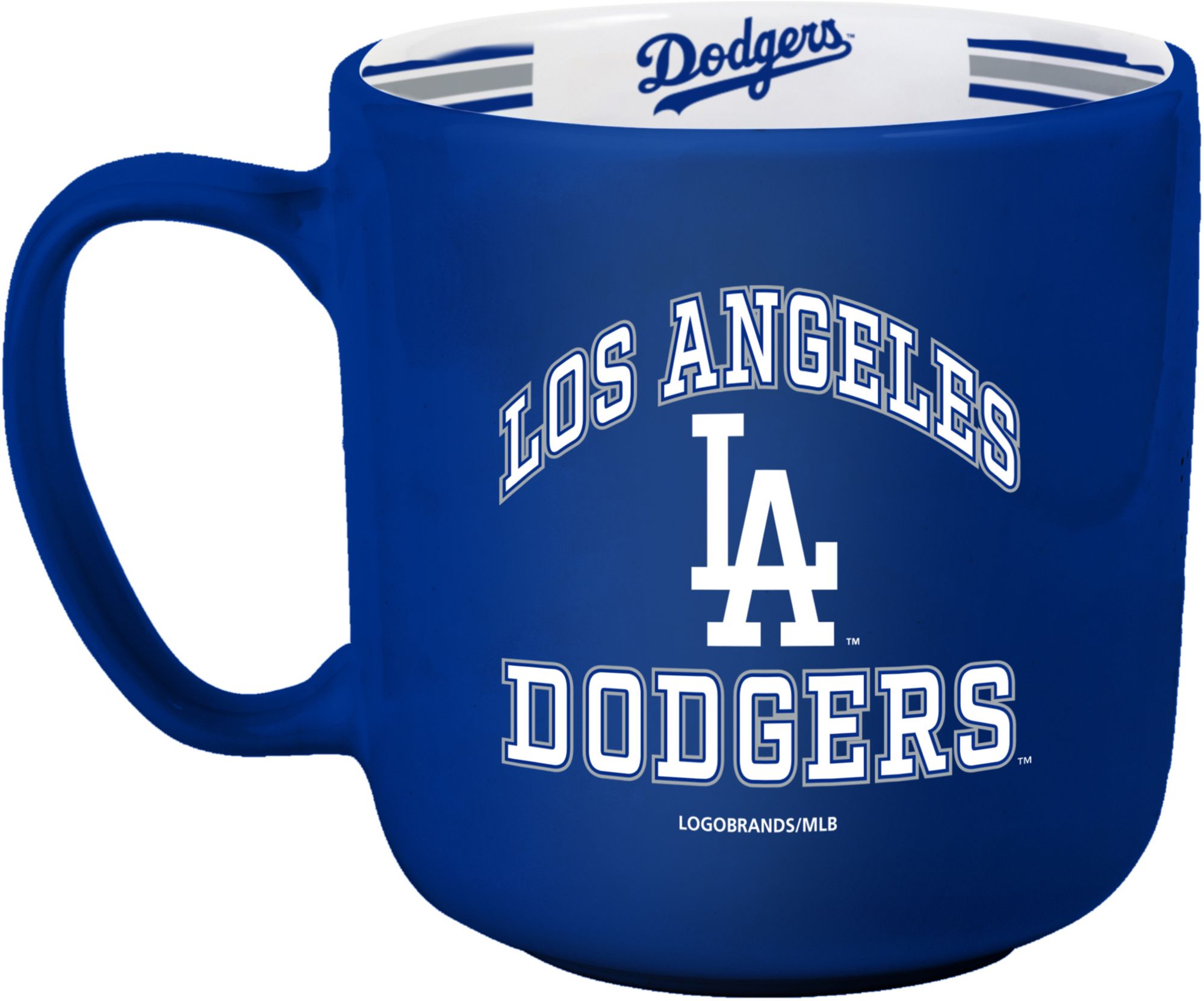 Logo Los Angeles Dodgers  Striped 15 oz. Mug