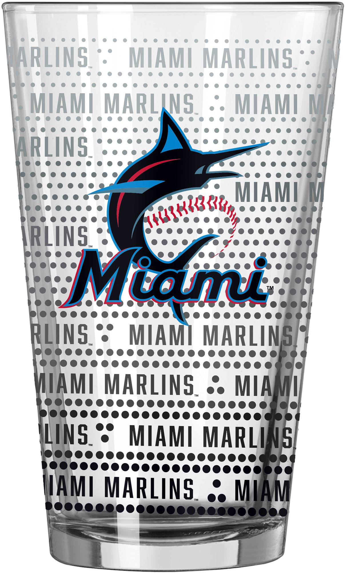 Logo Miami Marlins  16oz. Chant Pint Glass