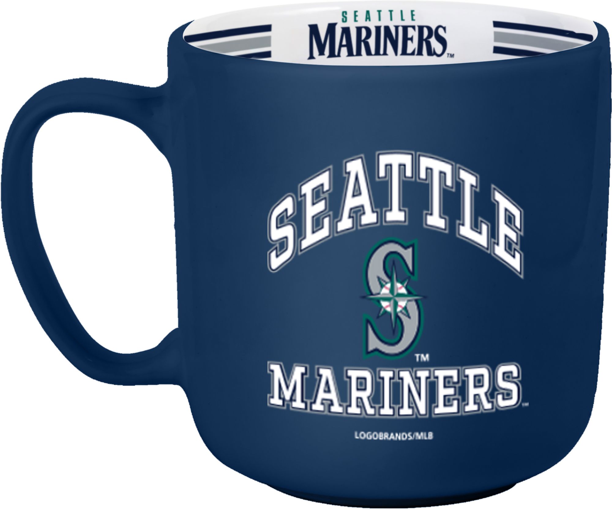Logo Seattle Mariners  Striped 15 oz. Mug