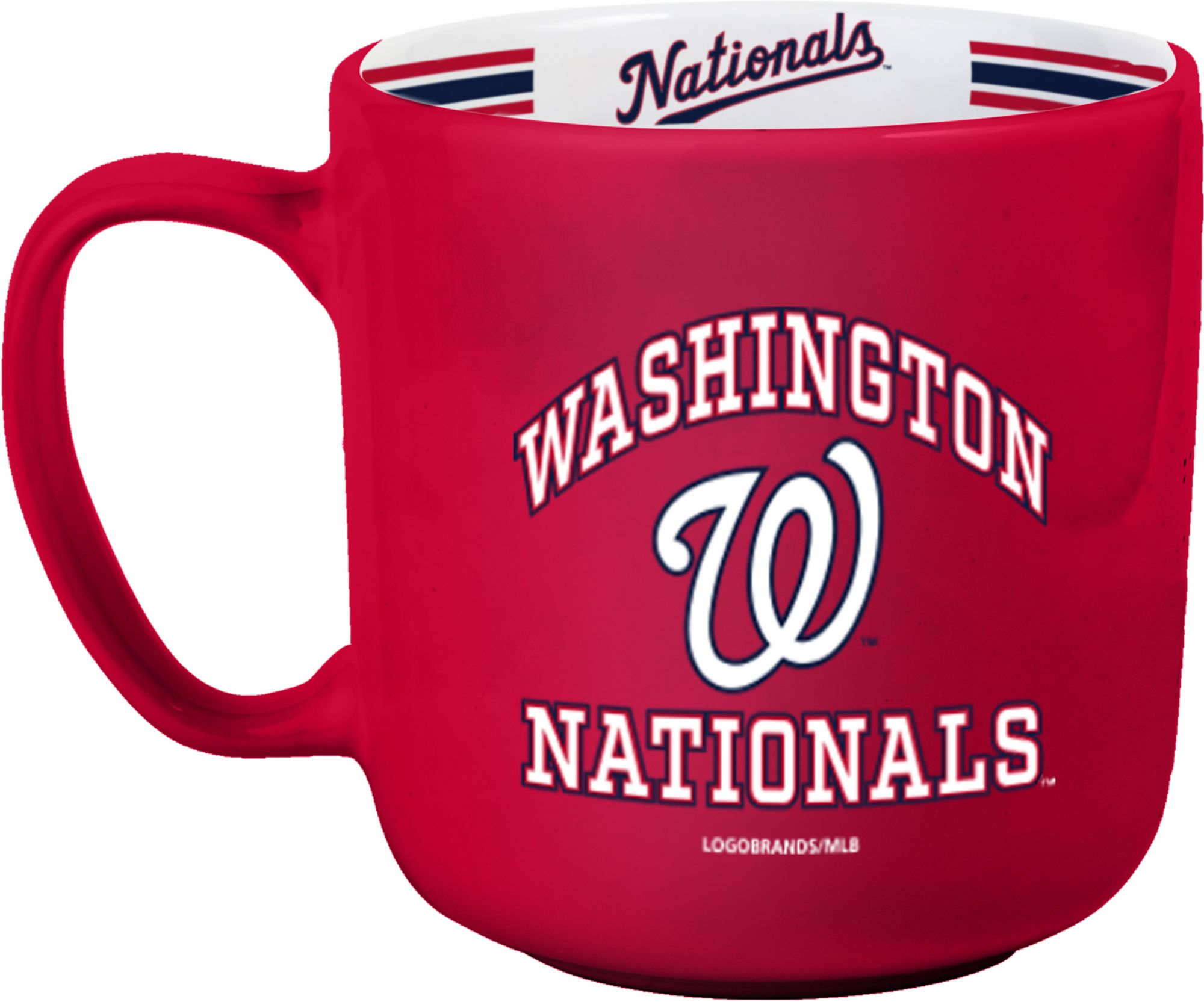 Logo Washington Nationals  Striped 15 oz. Mug
