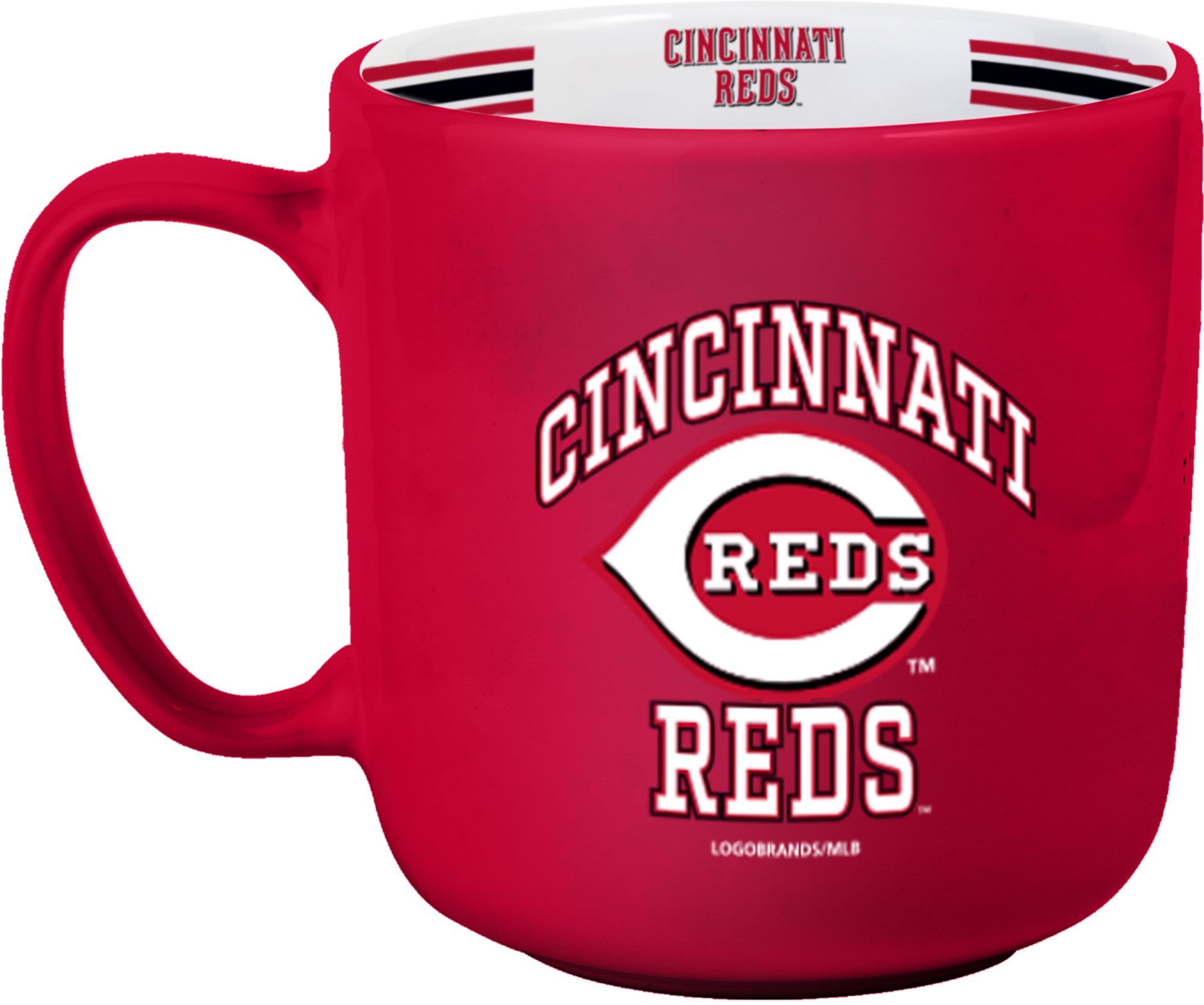 Logo Cincinnati Reds  Striped 15 oz. Mug