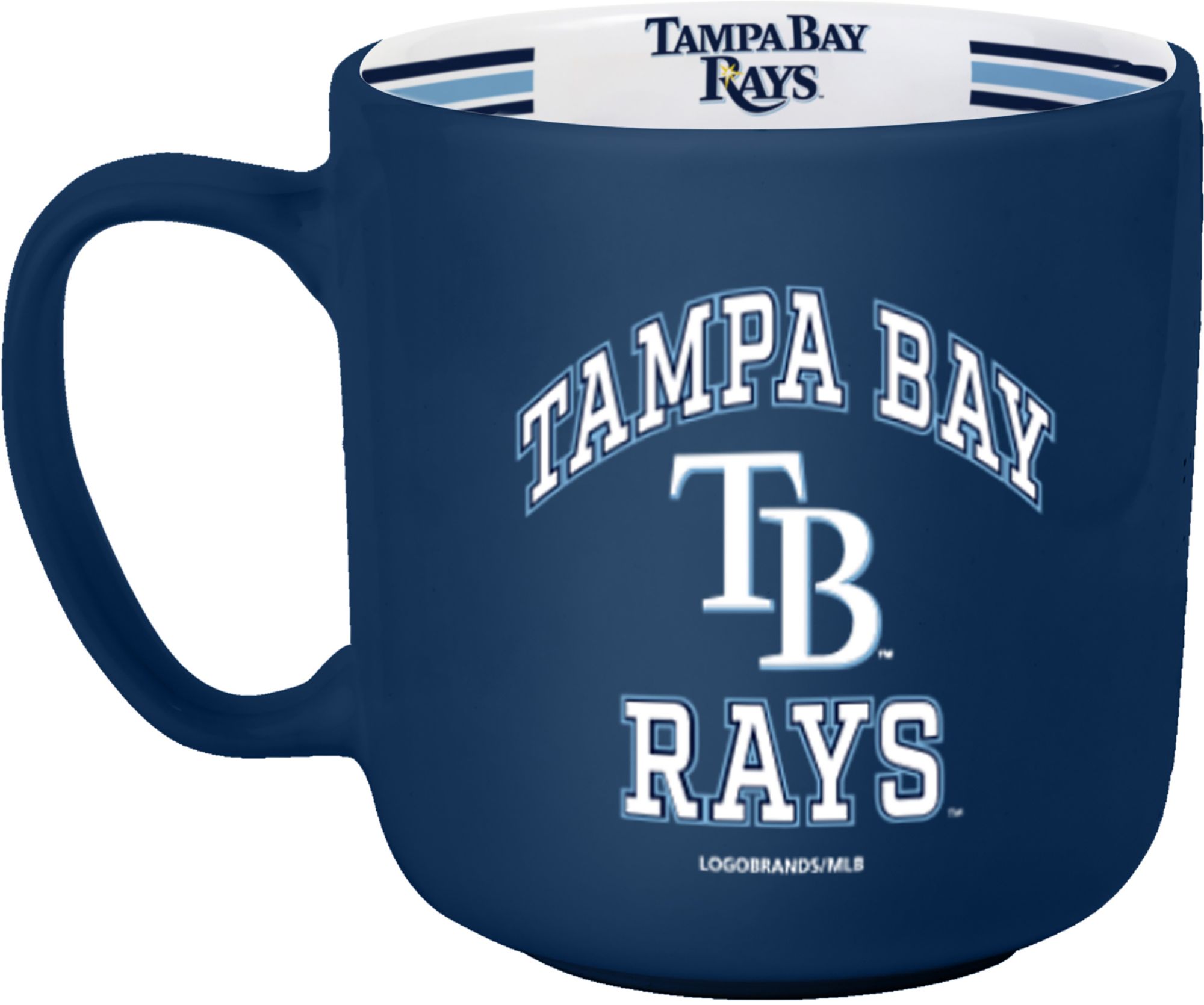 Logo Tampa Bay Rays  Striped 15 oz. Mug