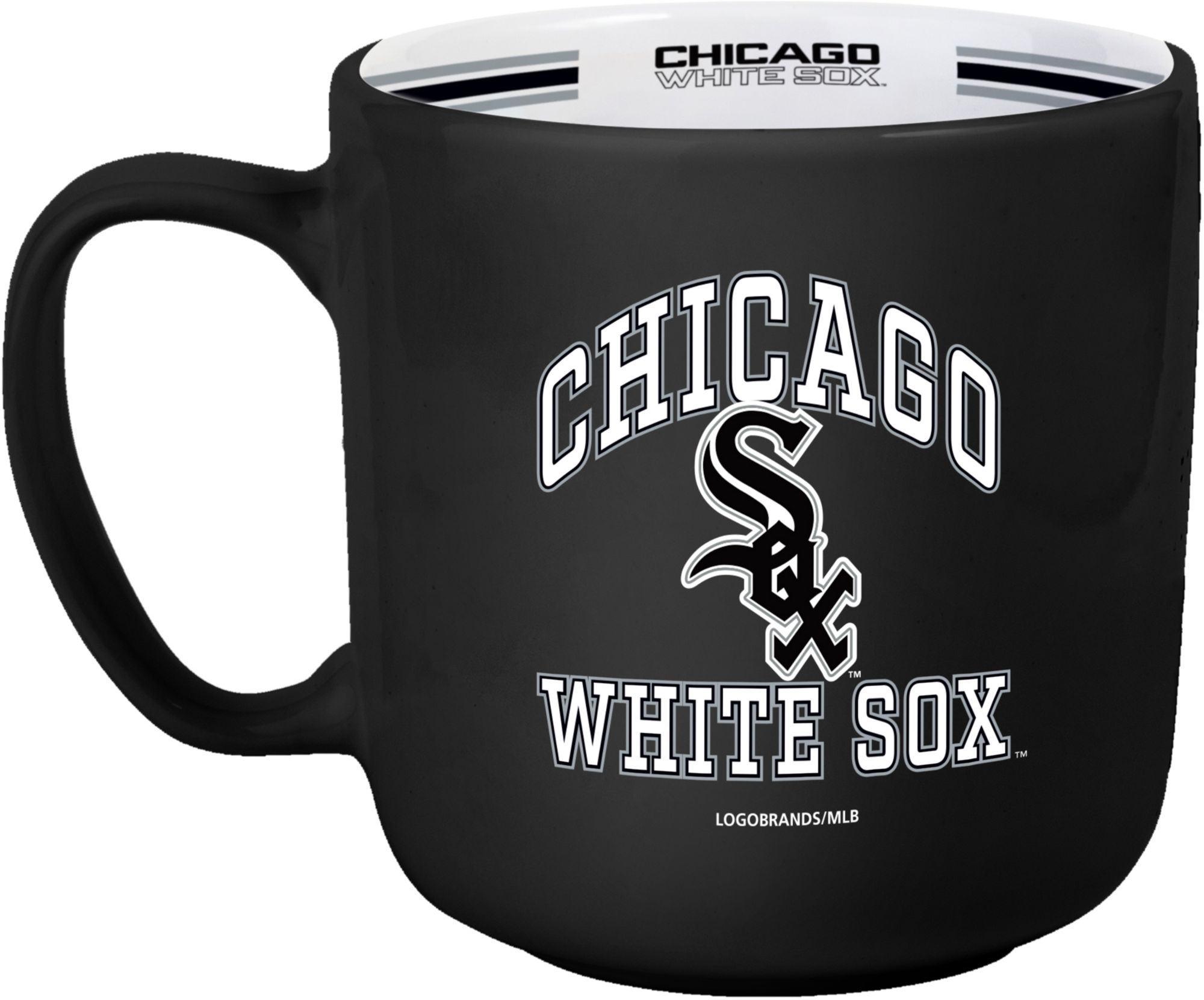 Logo Chicago White Sox  Striped 15 oz. Mug