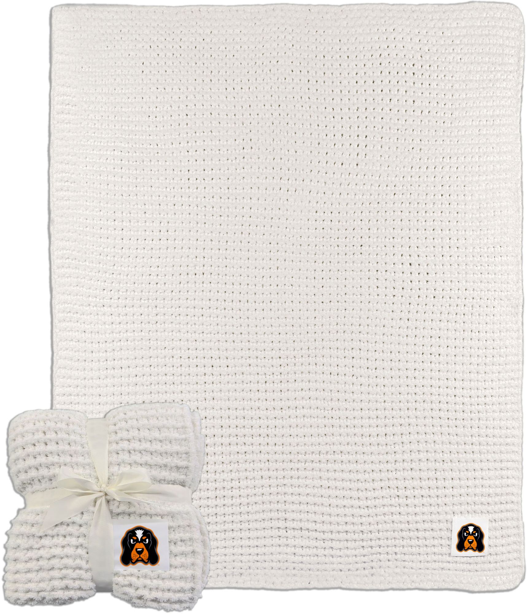 Logo Tennessee Volunteers Cable Knit Throw Blanket