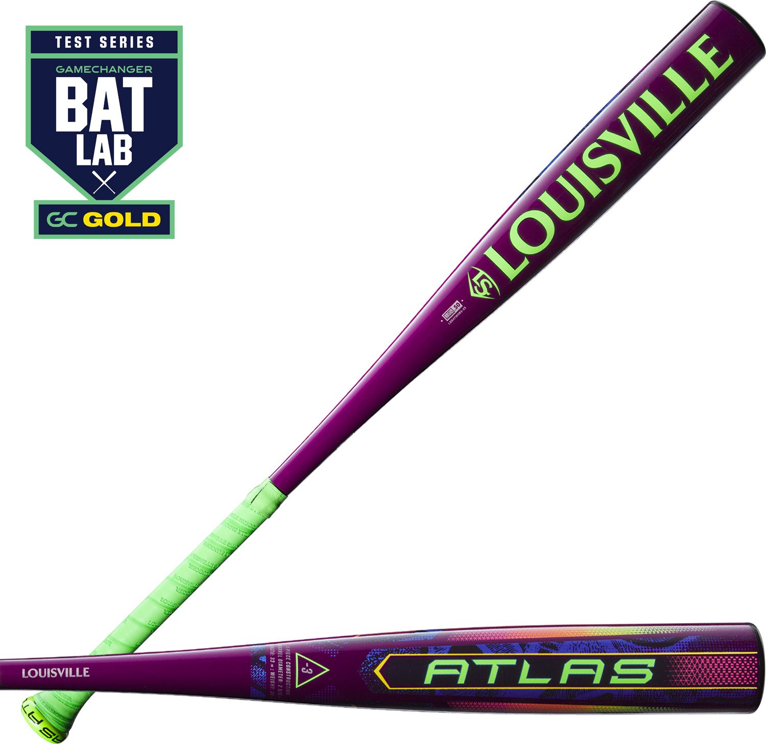 Louisville Slugger Atlas Neon Energy Limited Edition BBCOR Bat 2025 (-3)