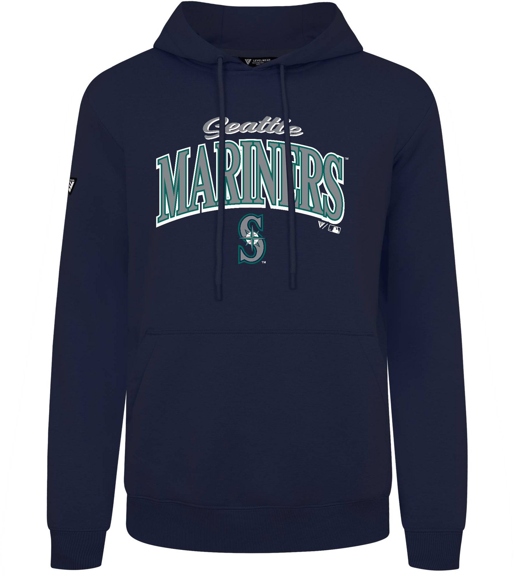 Levelwear Men's Seattle Mariners Navy Promo Podium Pullover Hoodie