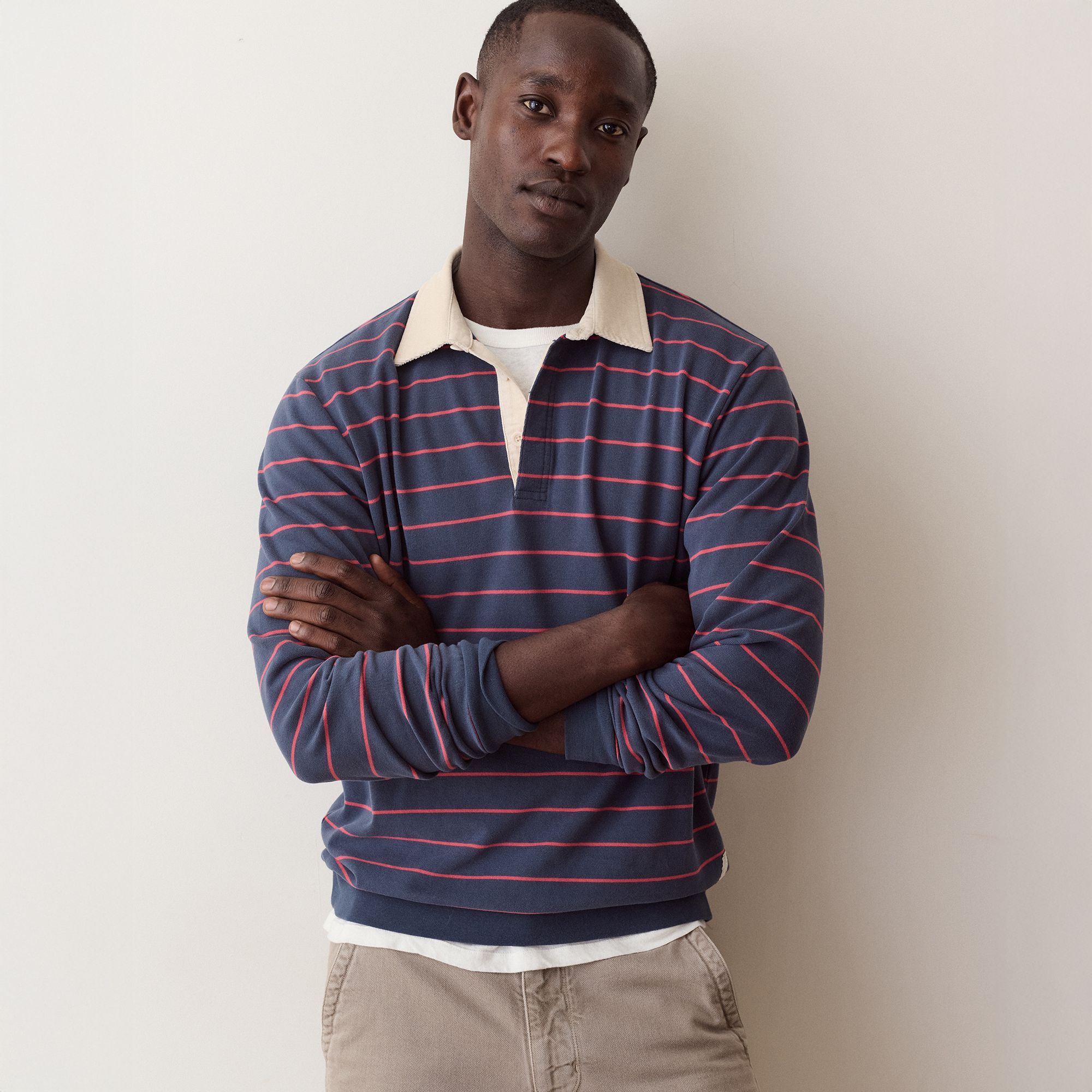 Navy/Red Stripe