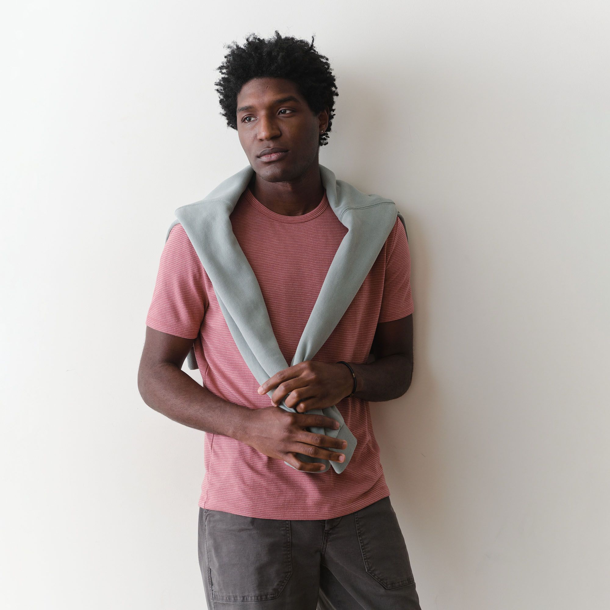 Marine Layer Men's Signature Jacquard Short Sleeve T-Shirt