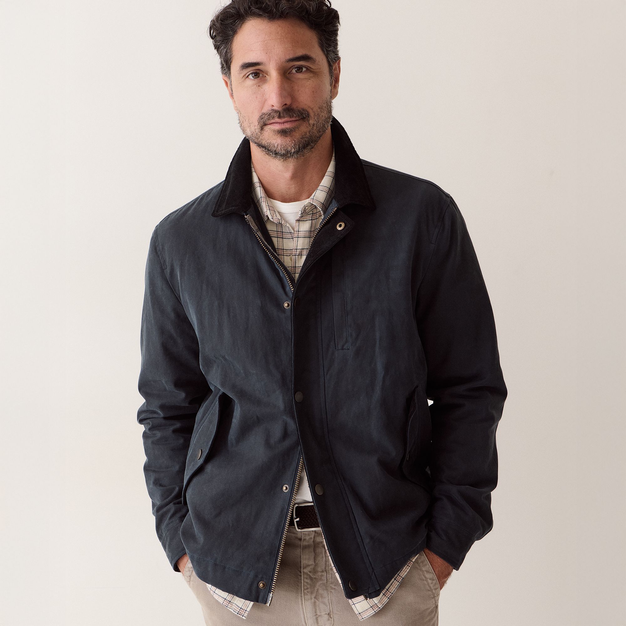 Marine Layer Men's Weston Wax Canvas Barn Jacket
