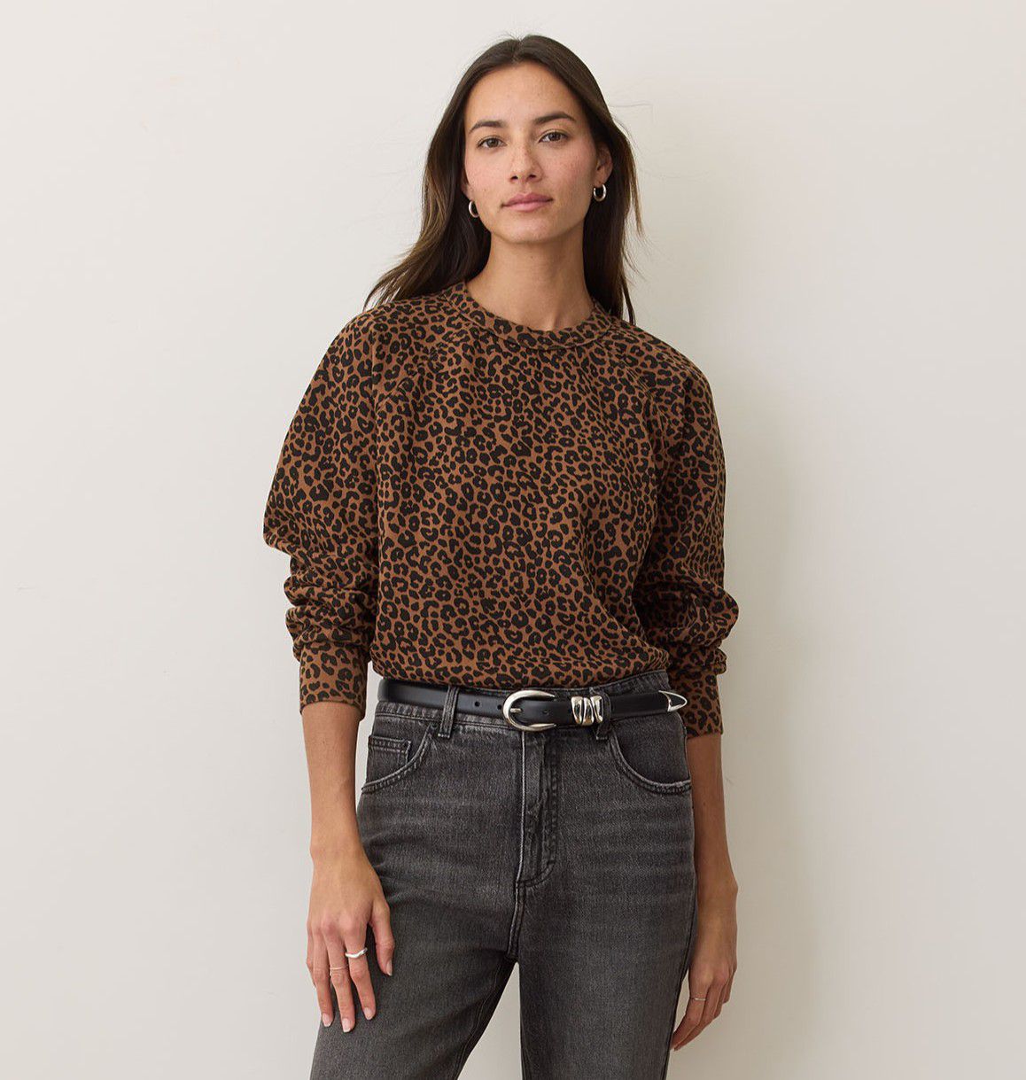 Marine Layer Women's Cloud 9 Fleece Printed Crewneck Sweatshirt