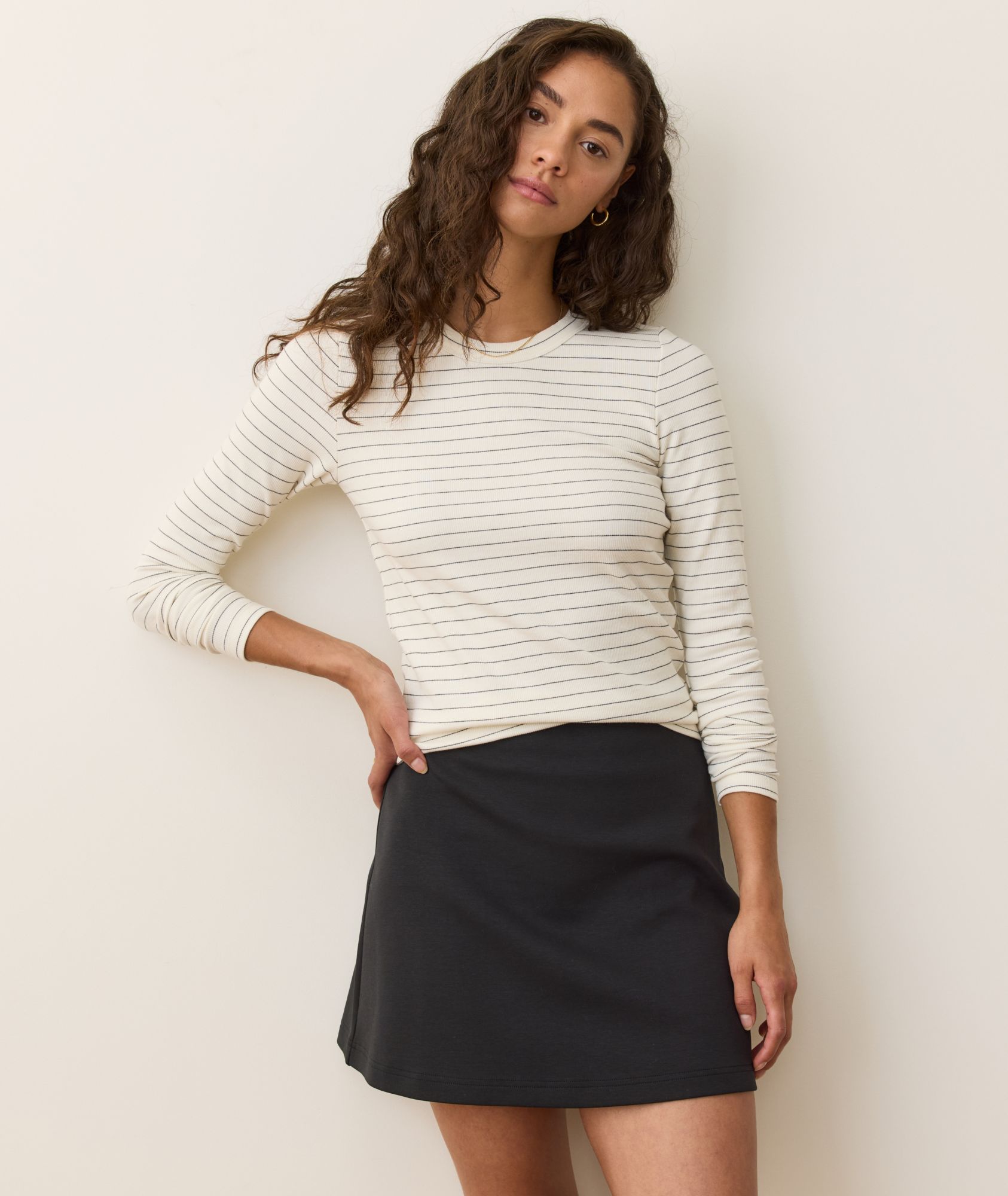 White/Black Stripe