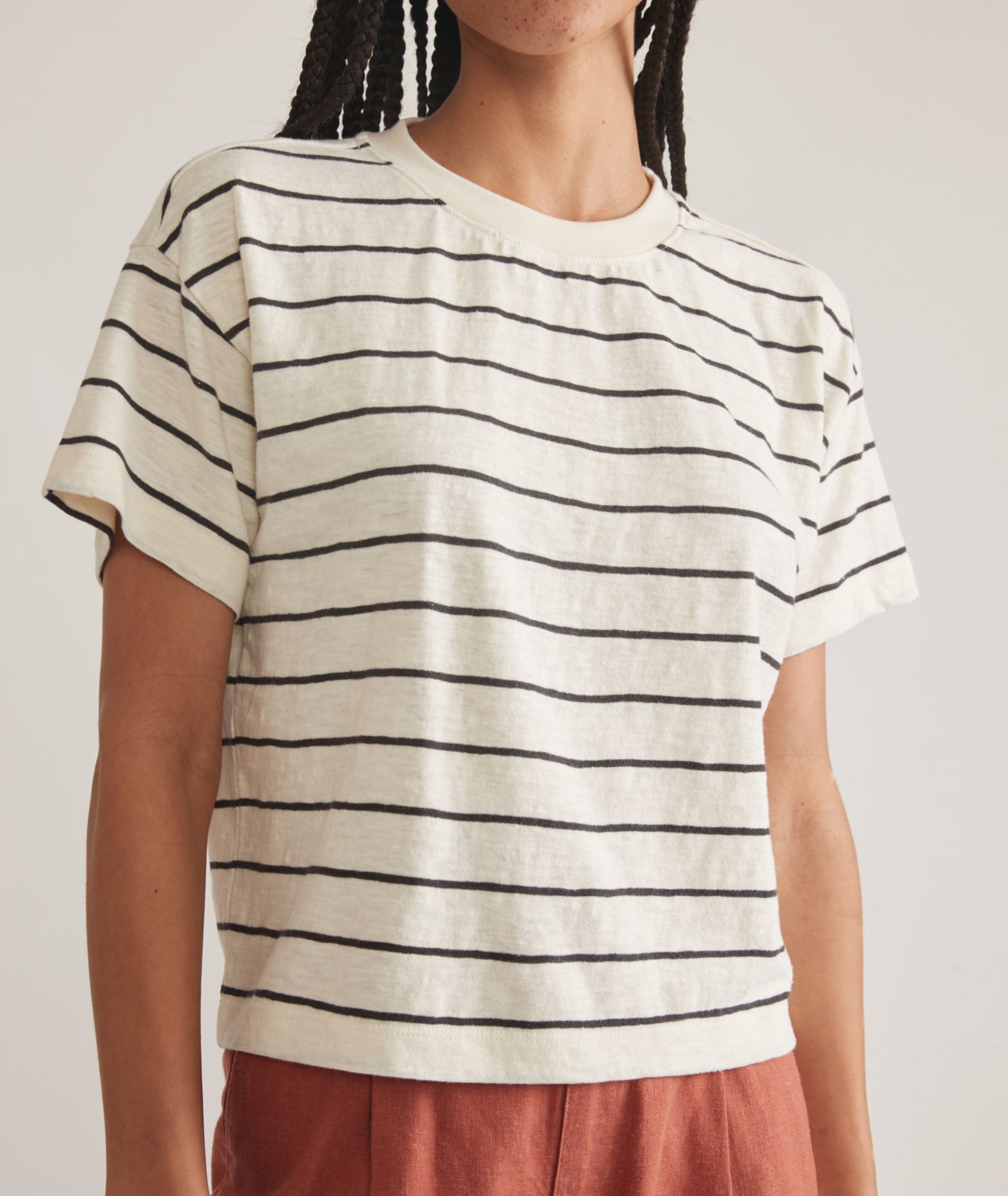White/Black Stripe