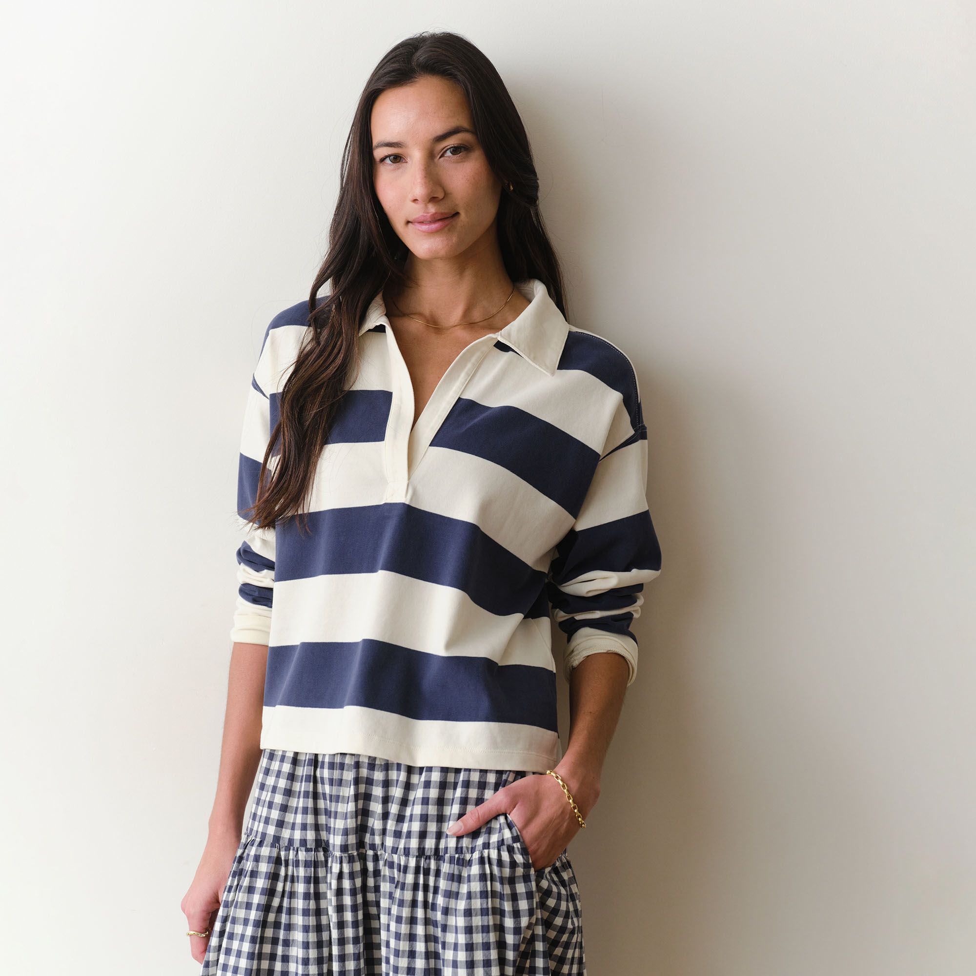Navy/White Stripe
