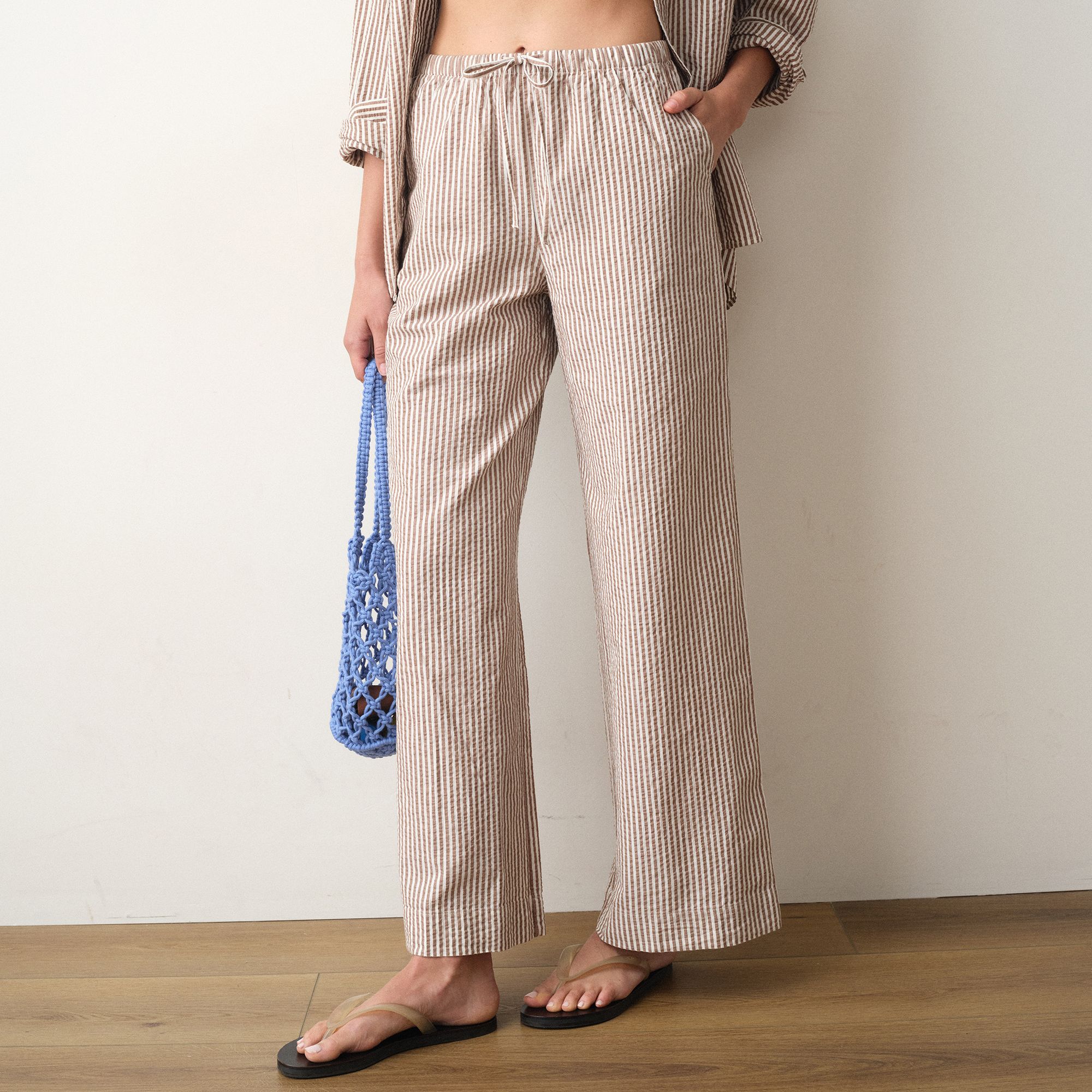 Marine Layer Women's Cali Seersucker Wide Leg Pant
