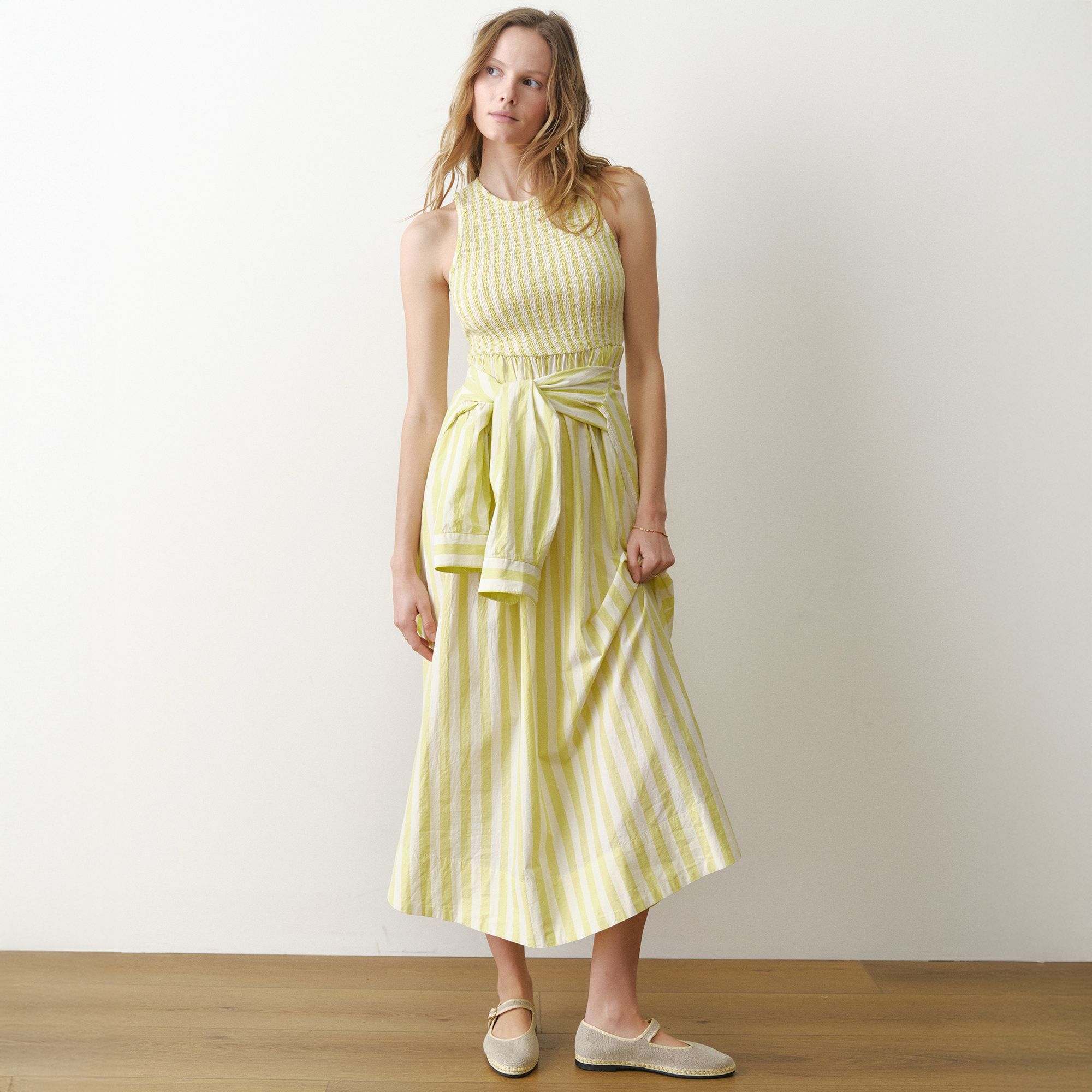 Marine Layer Women's Darcy Poplin Smocked Dress