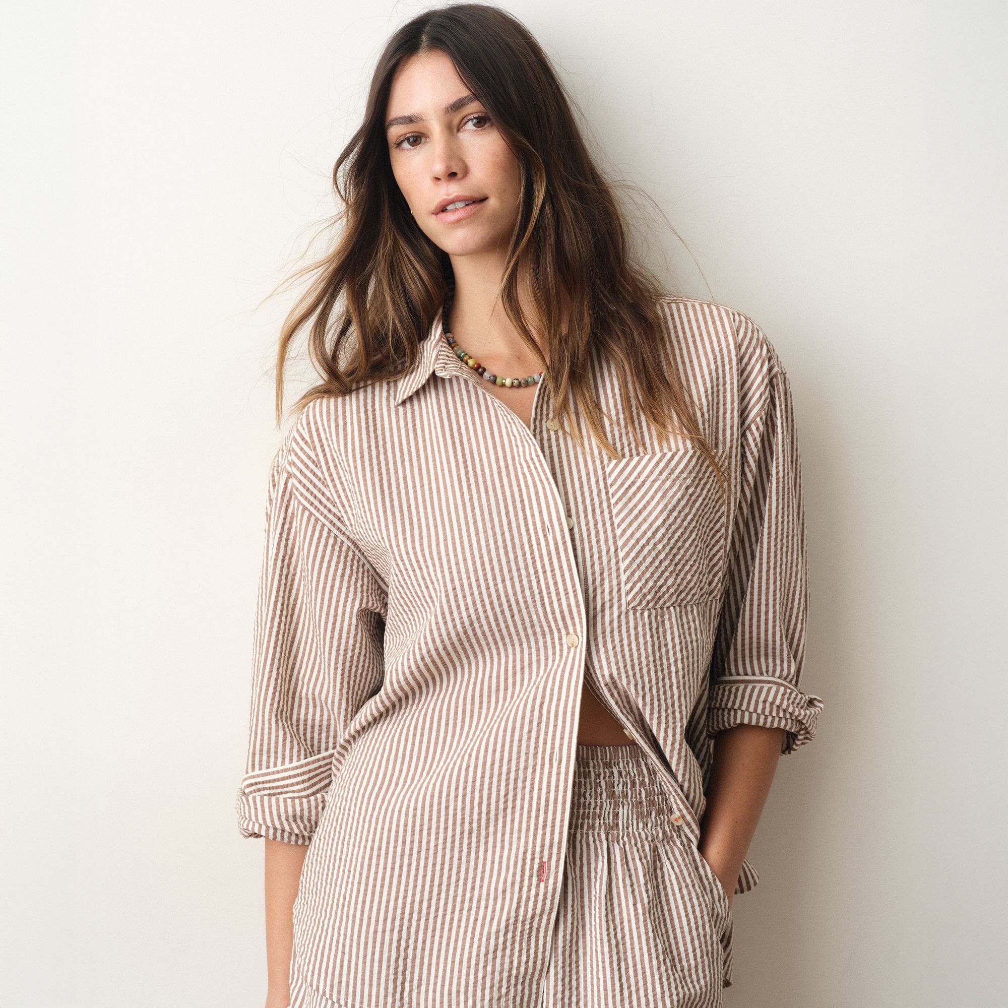 Marine Layer Women's Gracey Seersucker Shirt