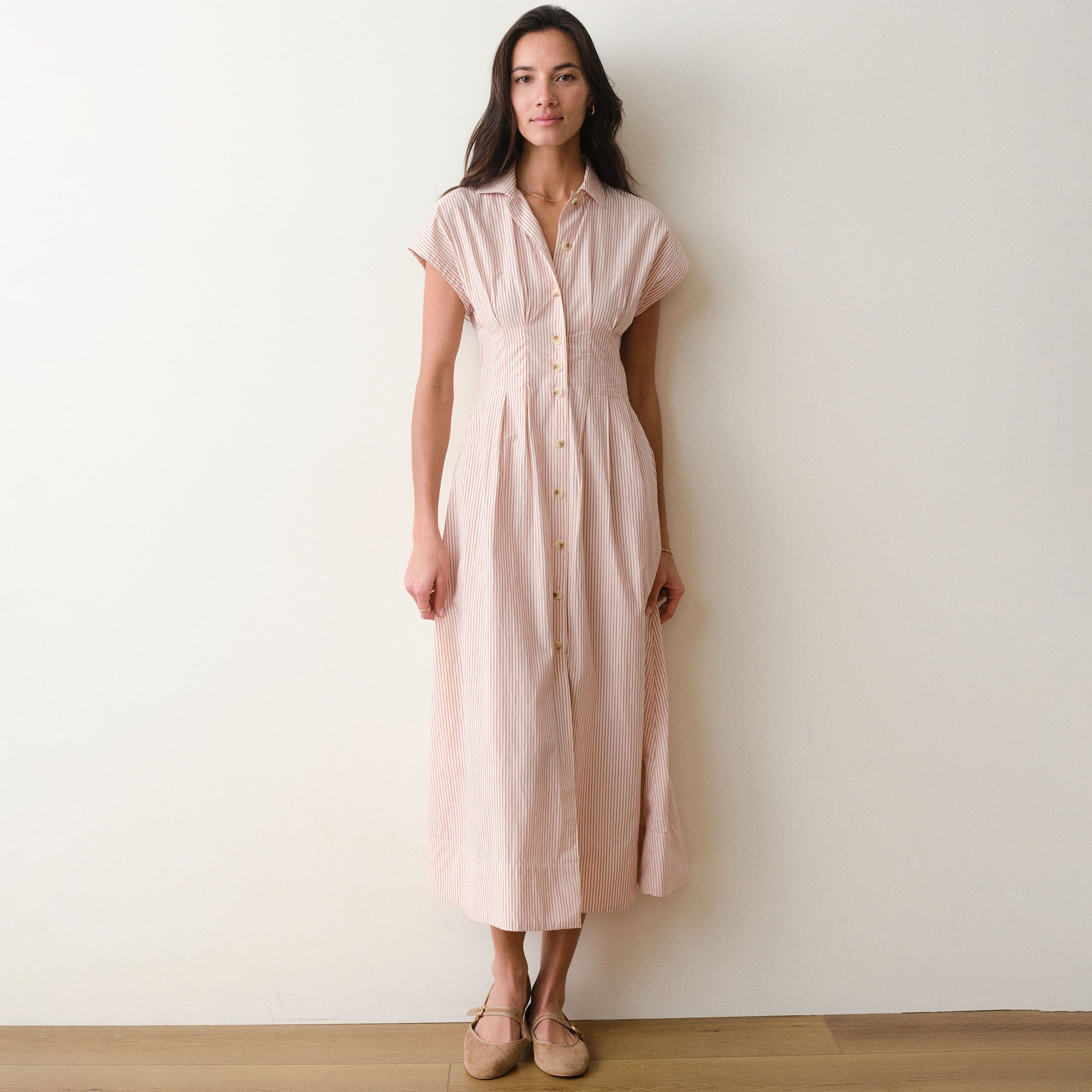 Marine Layer Women's Arden Midi Shirt Dress