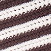 Brown/White Stripe