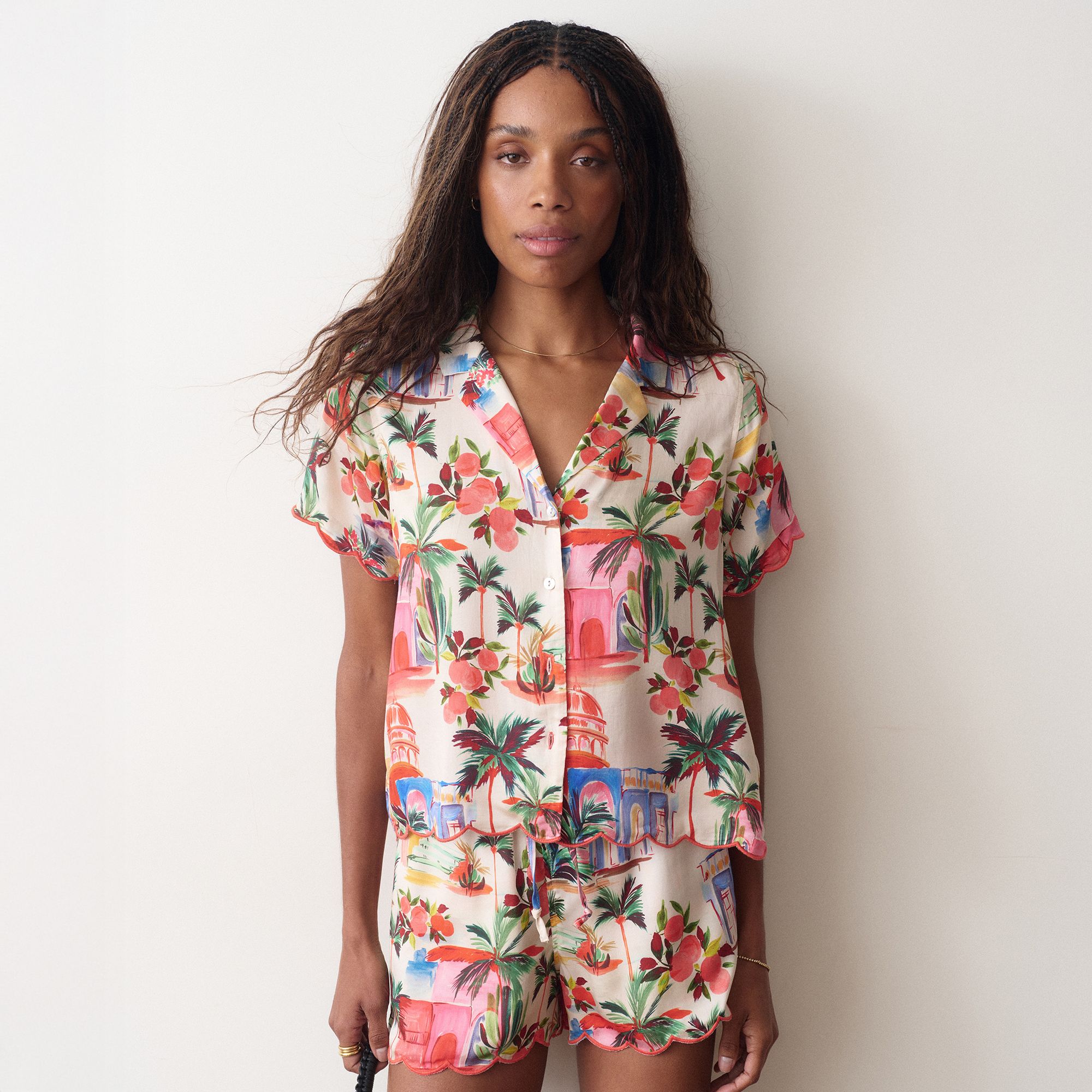 Marine Layer Women's Short Sleeve Button Down Shirt
