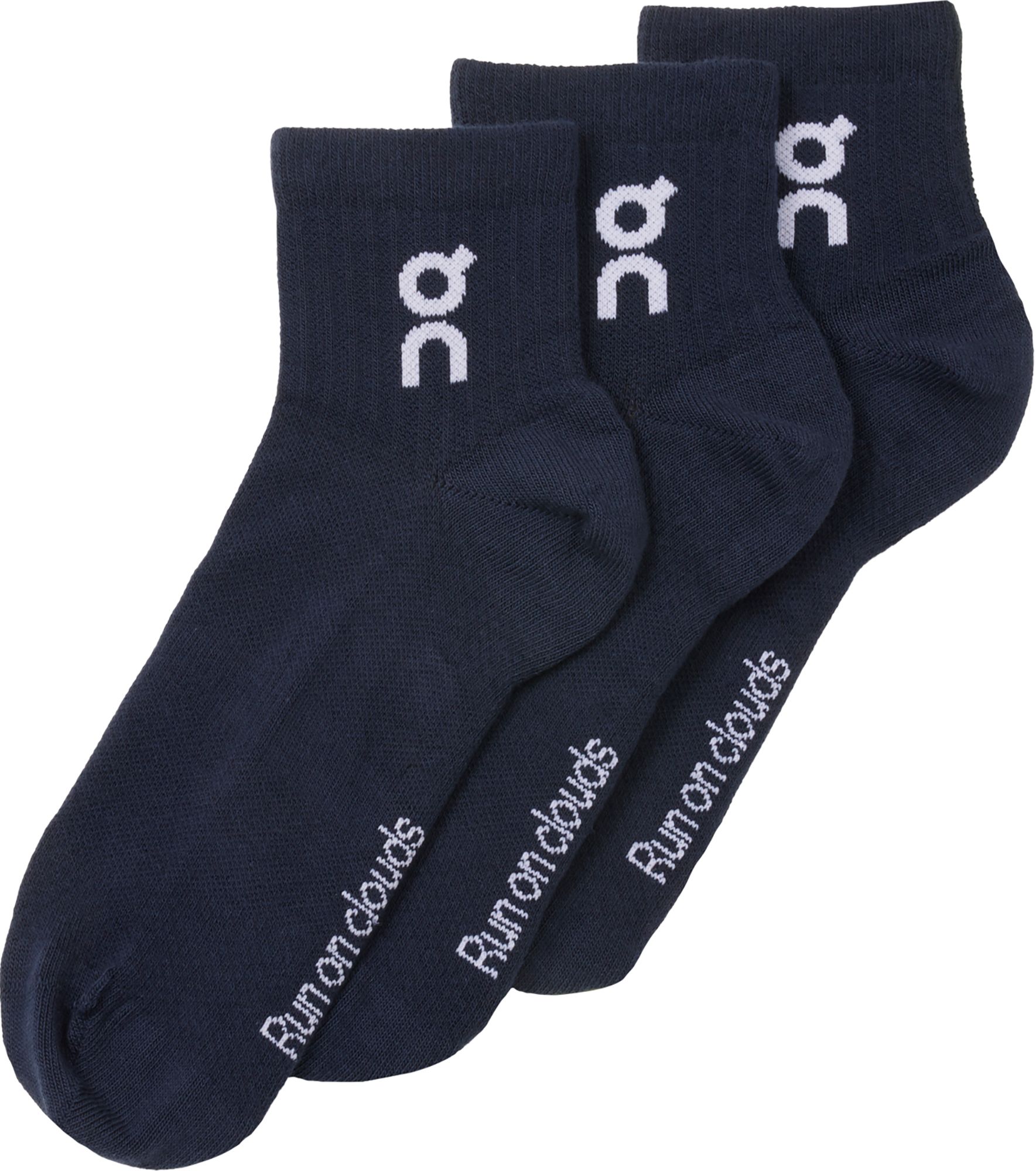 On Adult Logo Quarter Socks - 3 Pack