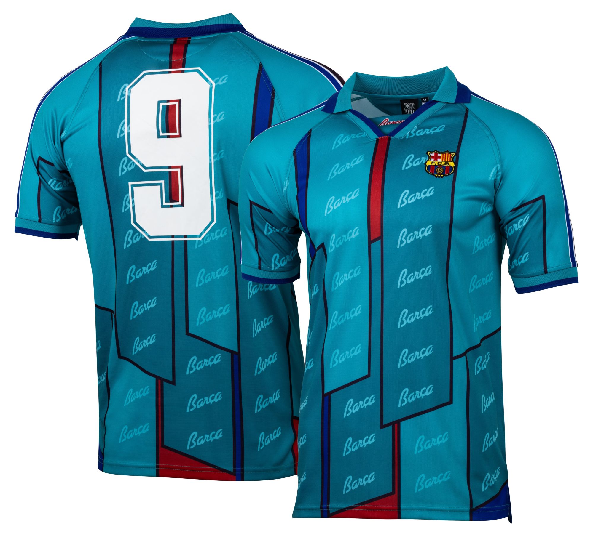 Sport Design Sweden Adult FC Barcelona Teal Vintage Replica Jersey