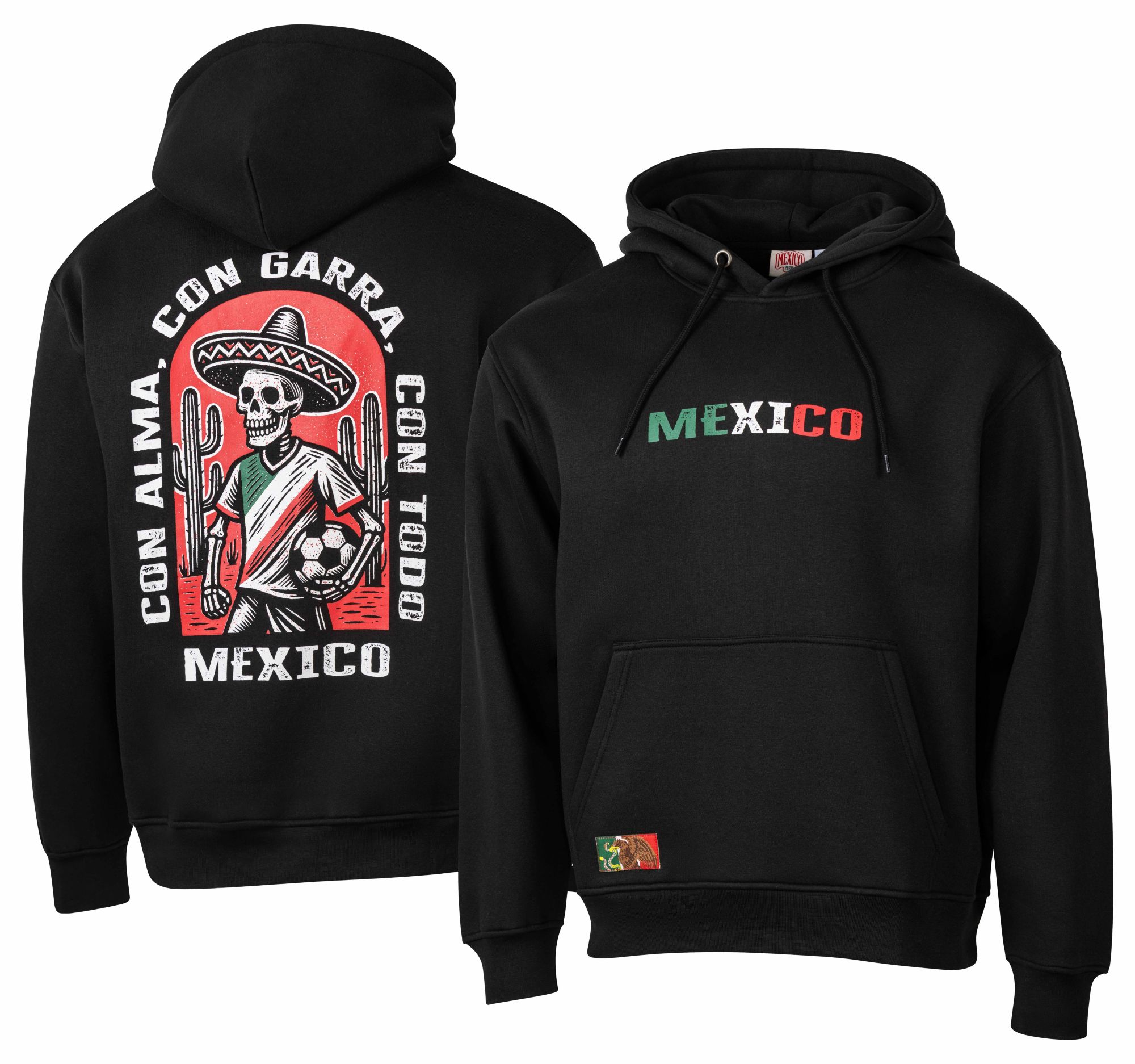 Sport Design Sweden Adult Mexico 2026 Black Multi-Graphic Hoodie