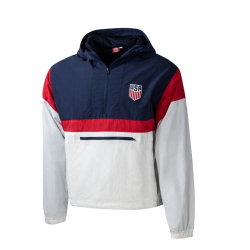 ウェア USA National Soccer Team Nike Jacket NWT Nike Adult USMNT Navy World Cup 2026 Crest Victory 1/4-Zip Jacket