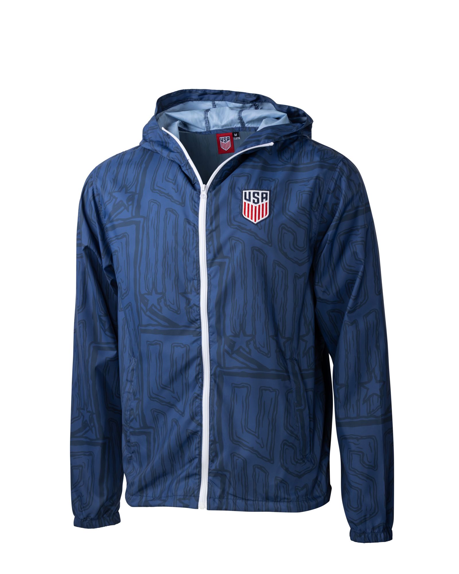Sport Design Sweden Adult USMNT 2026 Navy Vintage Full-Zip Hoodie