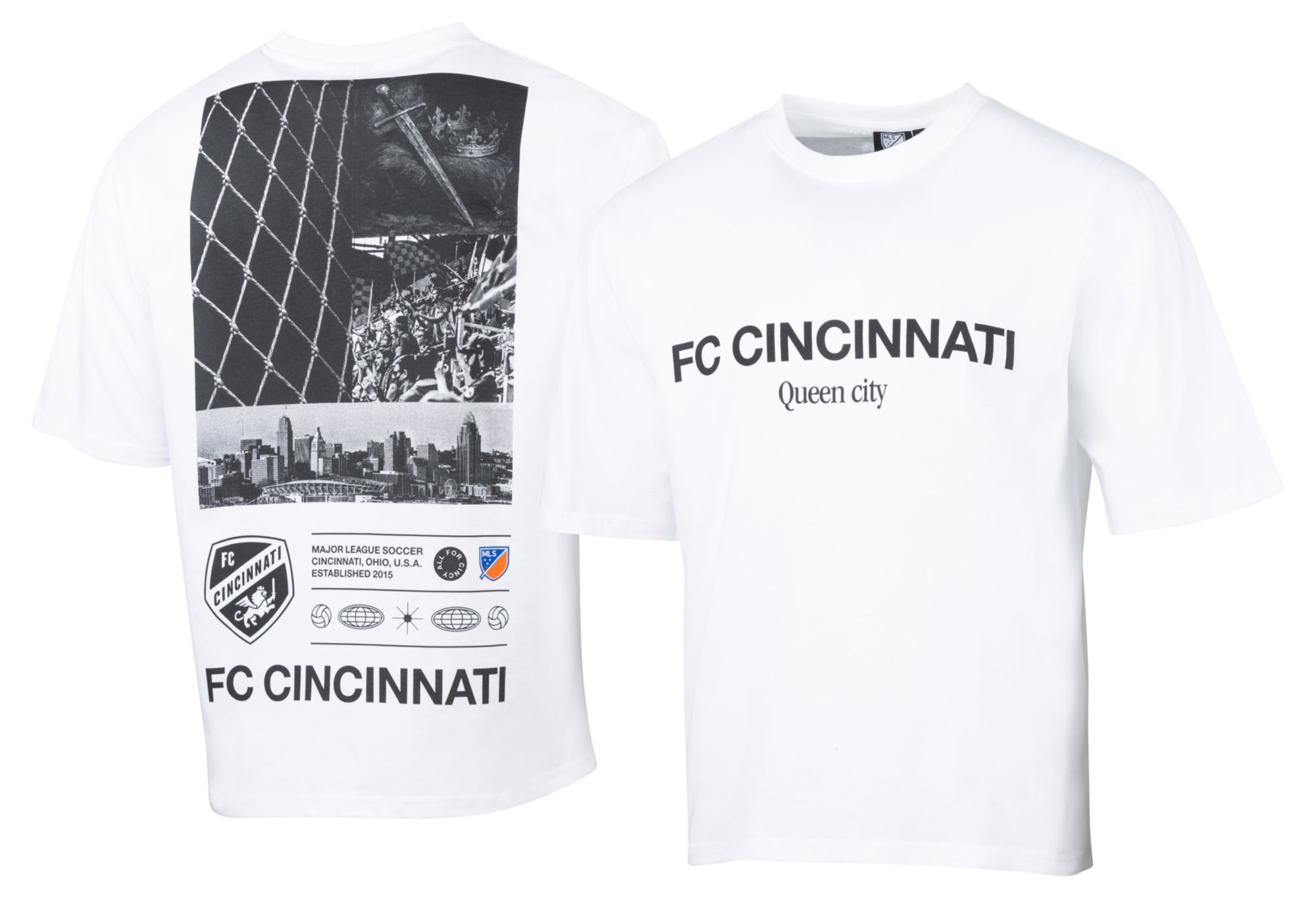 Sport Design Sweden Adult FC Cincinnati White 2026 Oversized T-Shirt