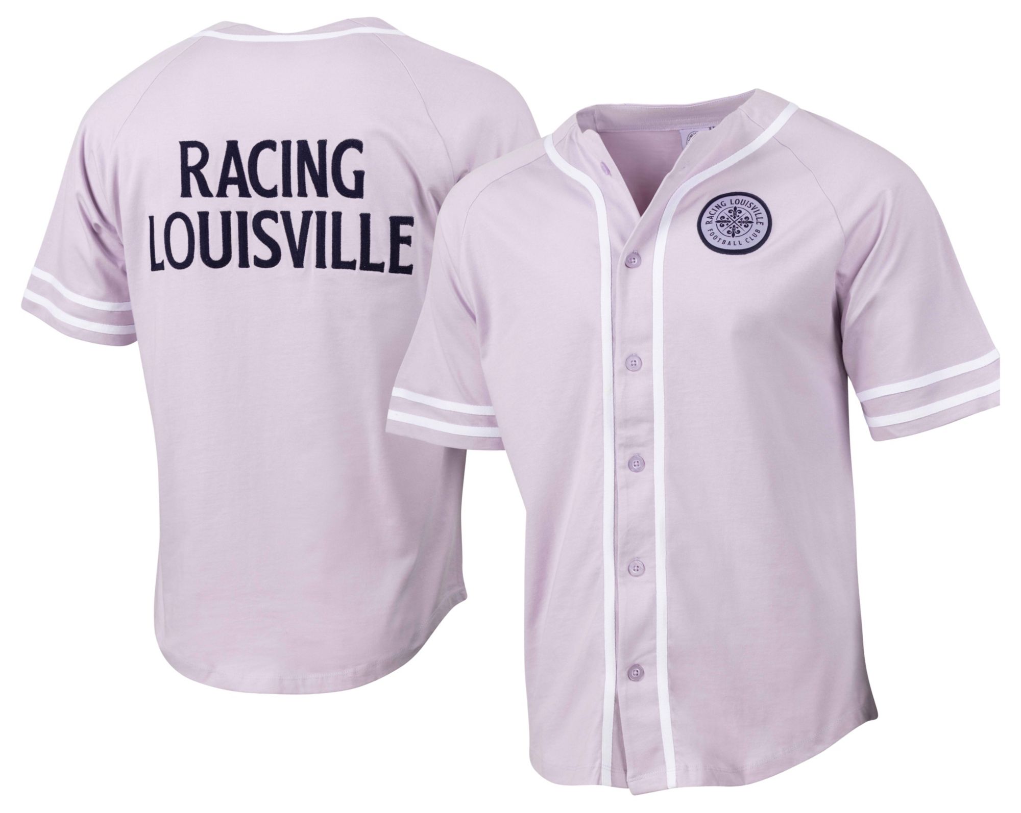 Sport Design Sweden Adult Racing Louisville FC Lavender Team Crest Baseball Jersey