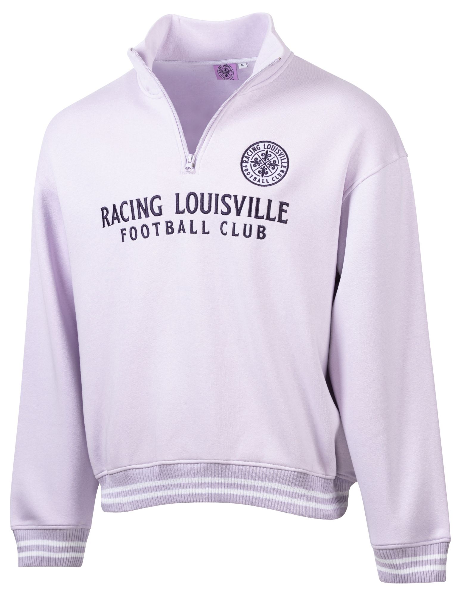 Sport Design Sweden Adult Racing Louisville FC Lavender 1/2-Zip Sweatshirt