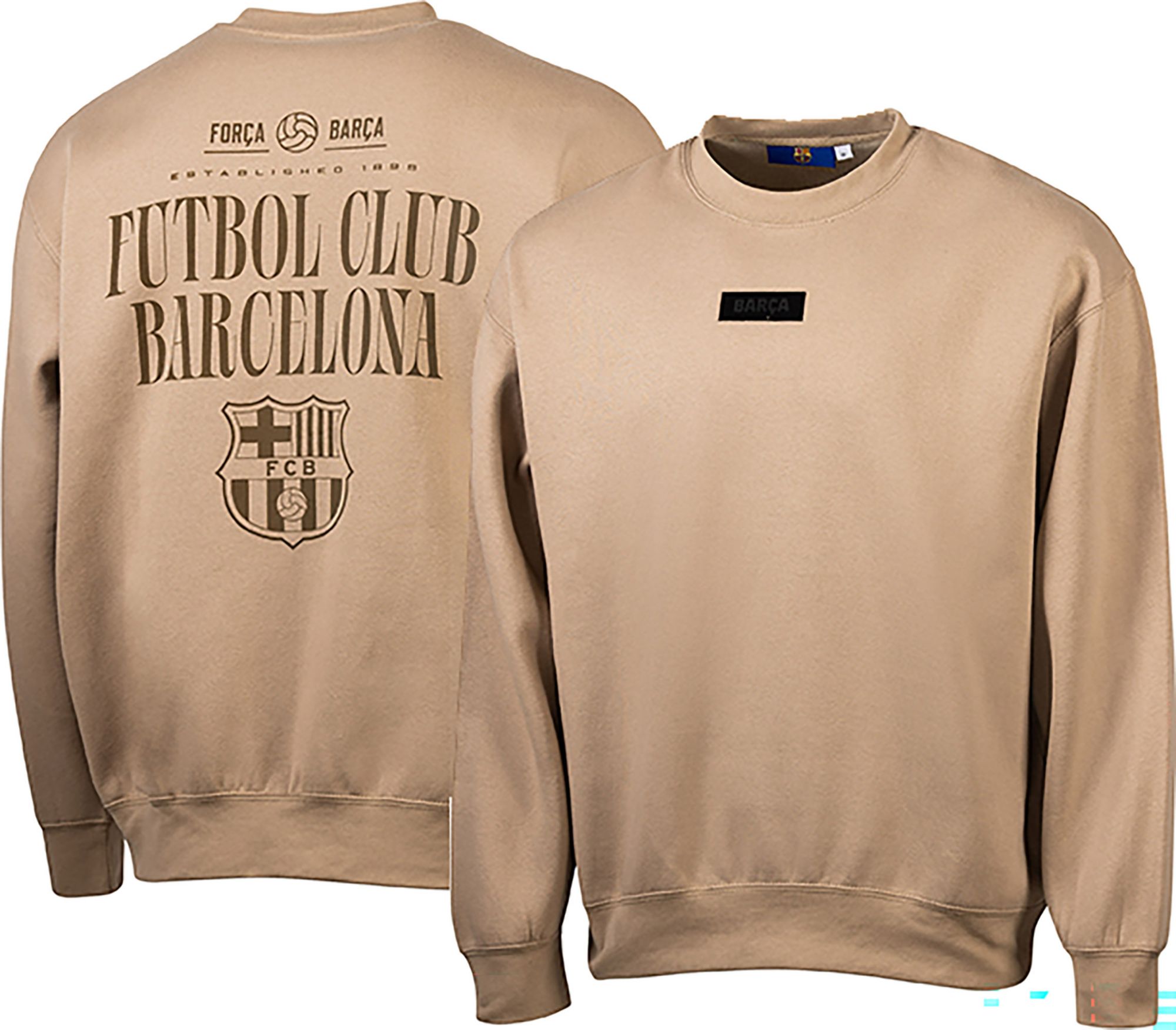 Sport Design Sweden Men's FC Barcelona Dark Khaki Community Crewneck Sweatshirt