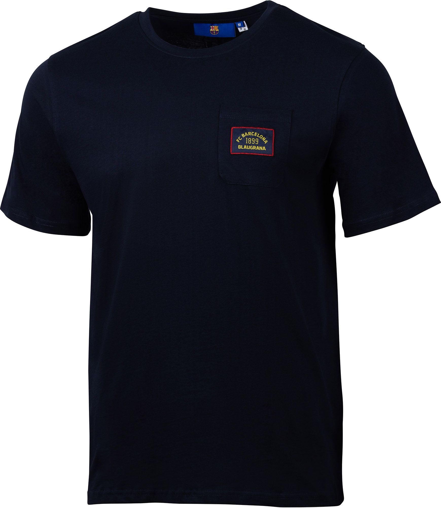 Sport Design Sweden Men's FC Barcelona Navy Match Pocket T-Shirt
