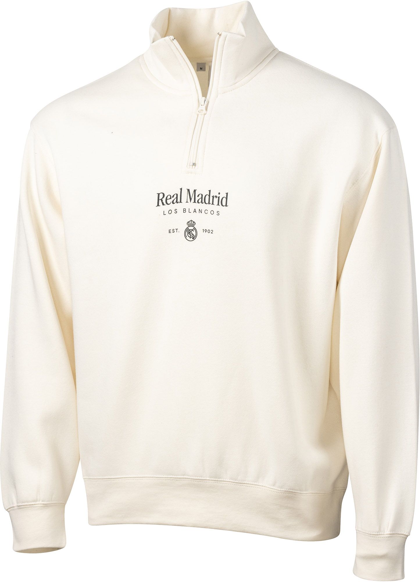 Sport Design Sweden Men's Real Madrid Off White 1/2 Zip Hoodie