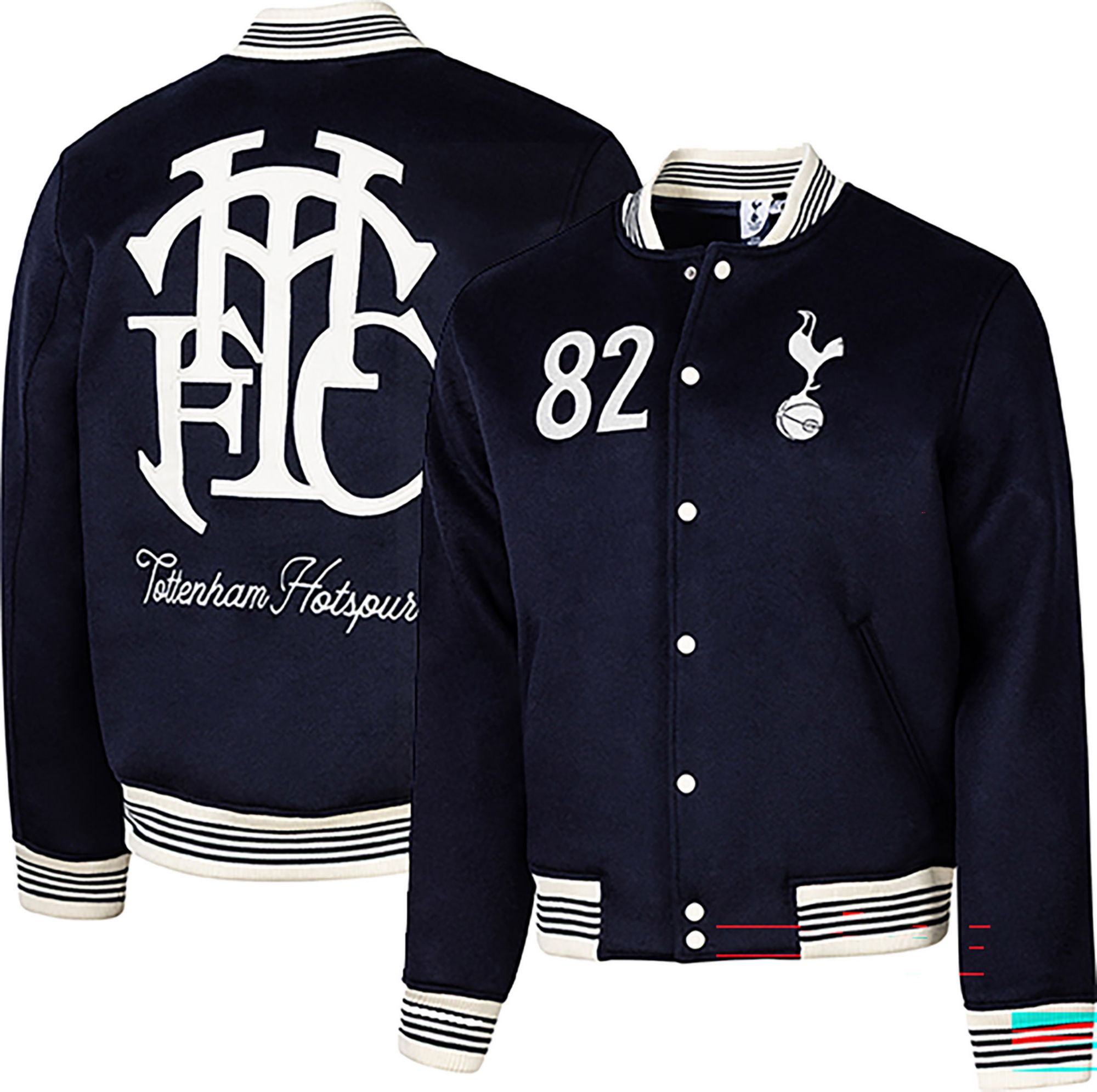 Sport Design Sweden Men's Tottenham Hotspur Navy Free Kick Button-Up Jacket