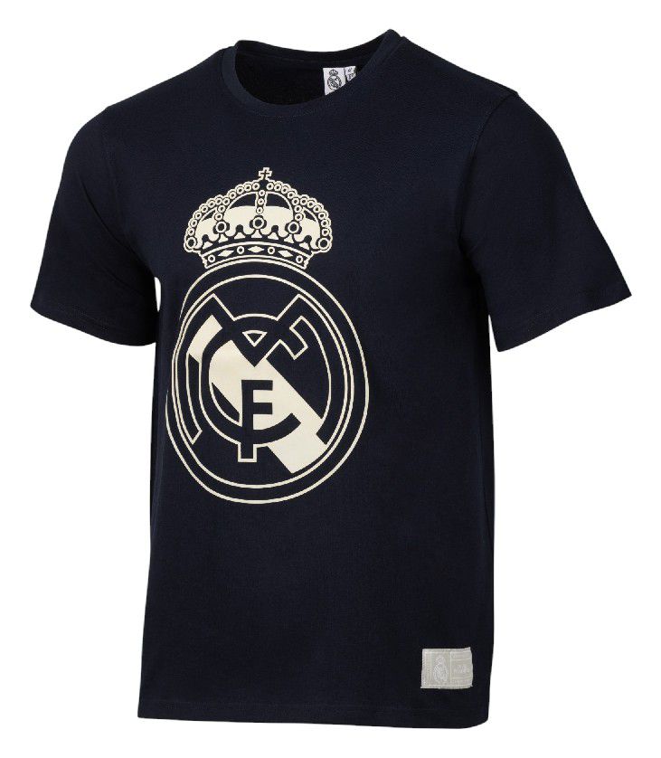 Sport Design Sweden Men's Real Madrid Navy Logo T-Shirt