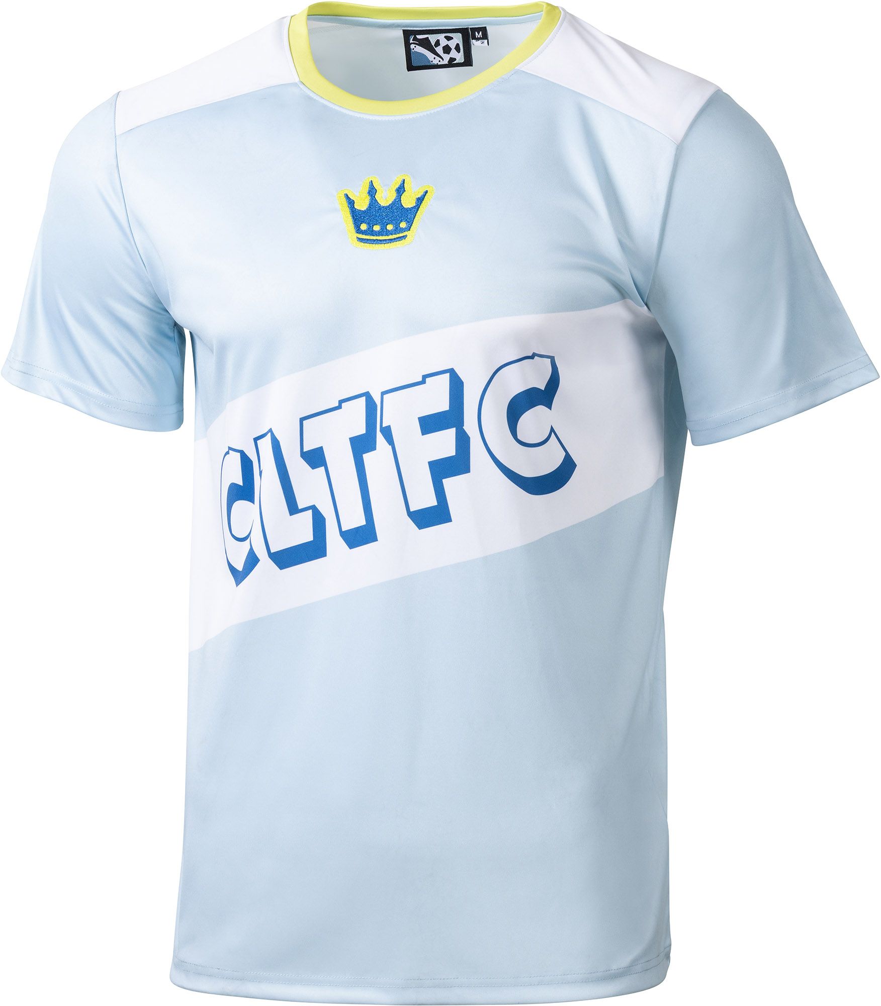Sport Design Sweden Youth Charlotte FC White Third Jersey Hook Sublimated T-Shirt