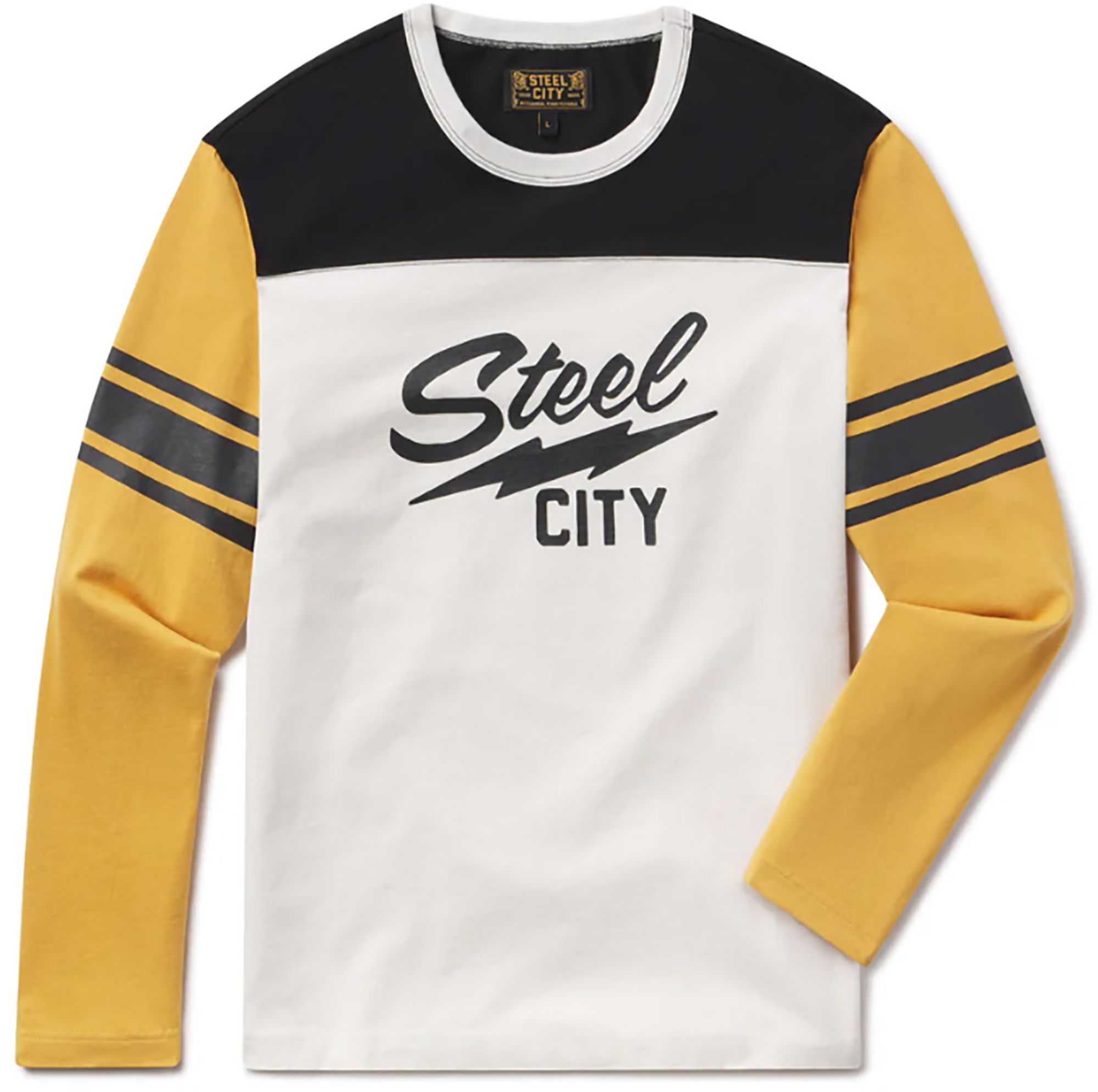 Steel City Adult Pittsburgh White Thunder Long Sleeve T-Shirt