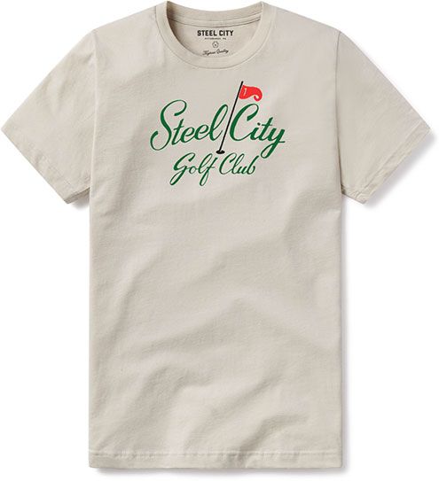 Steel City Men's Pittsburgh Tan Golf Club T-Shirt