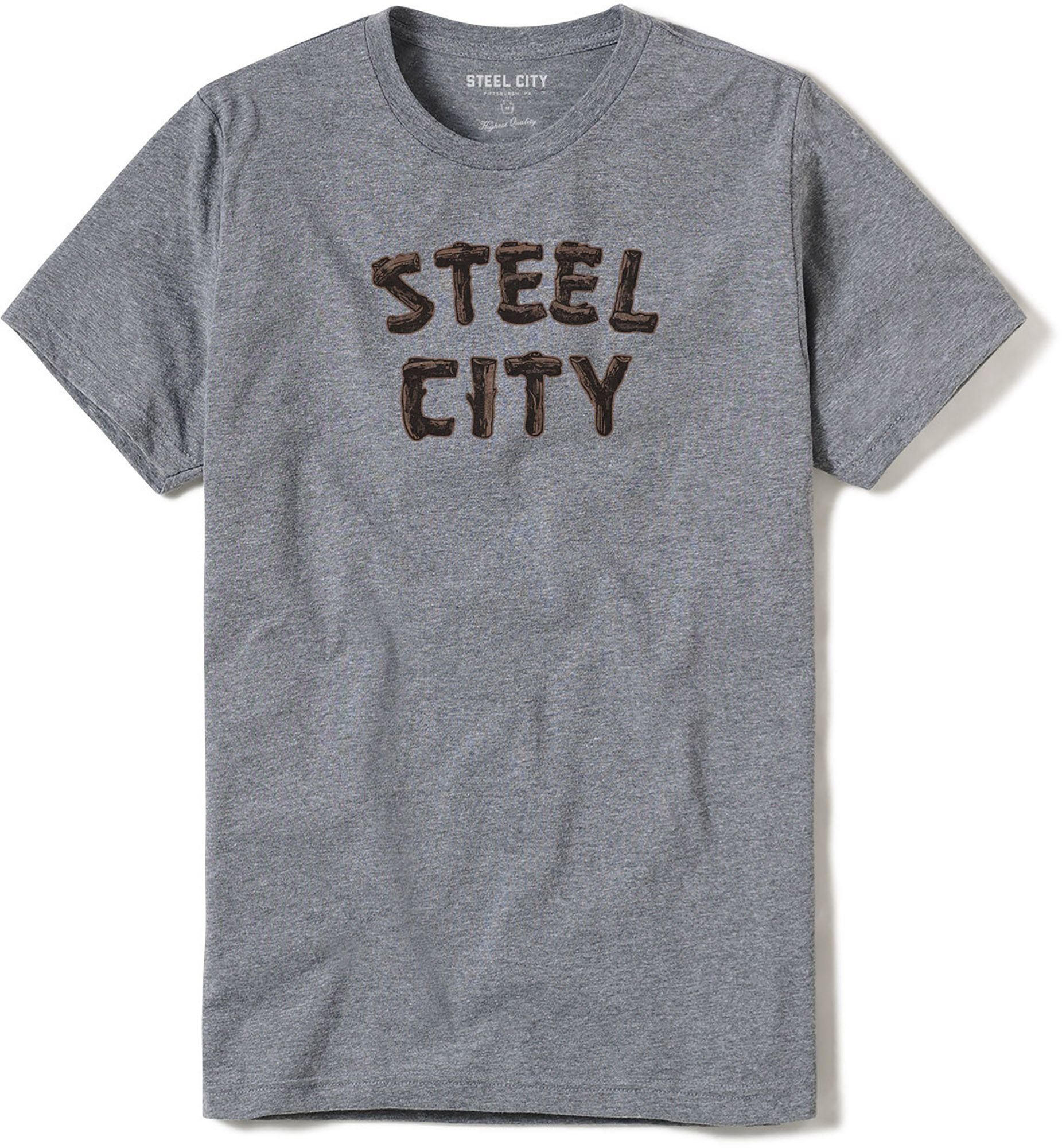 Steel City Men's Pittsburgh Gray Logo T-Shirt