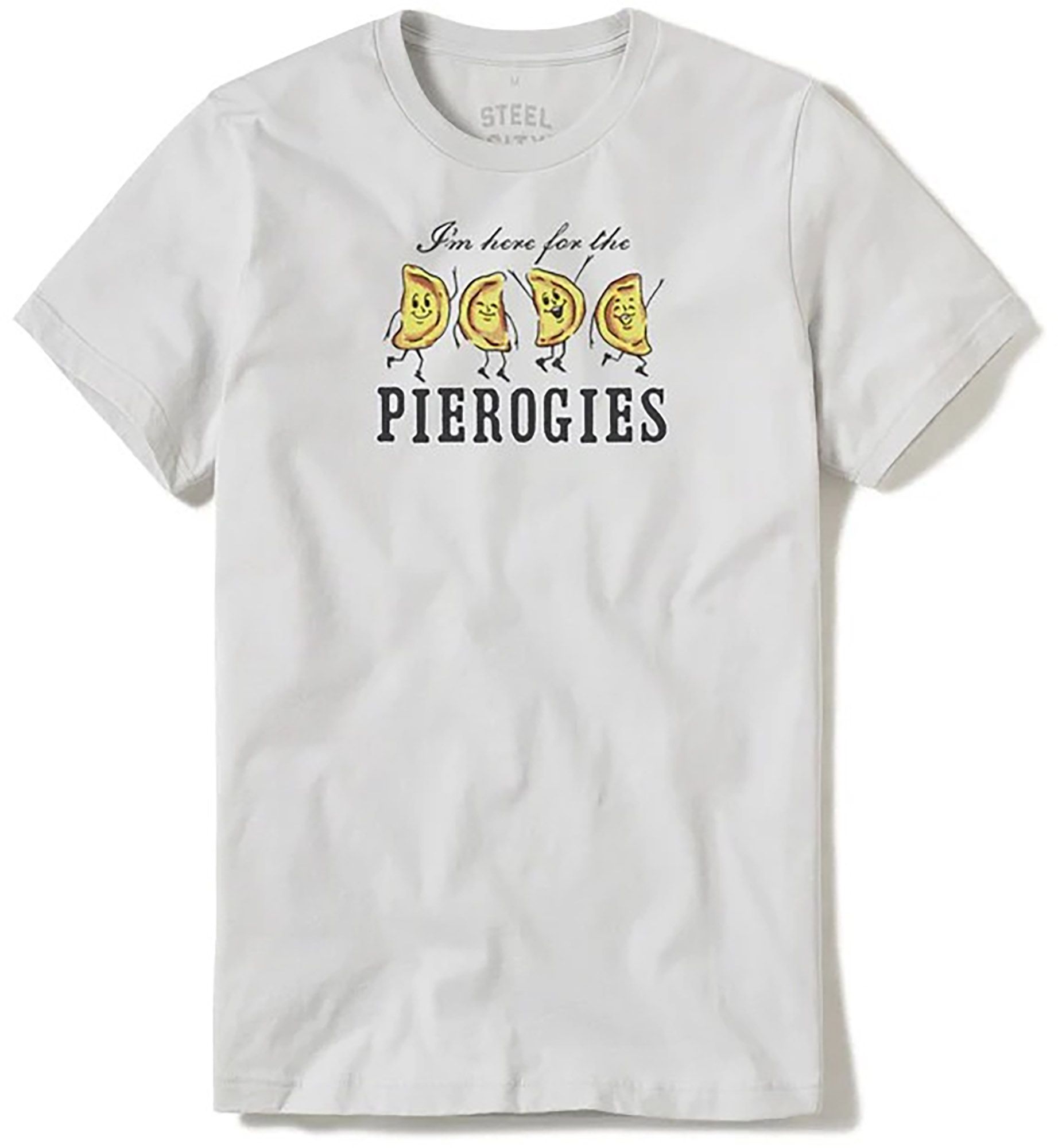 Steel City Men's Pittsburgh White Pierogie T-Shirt