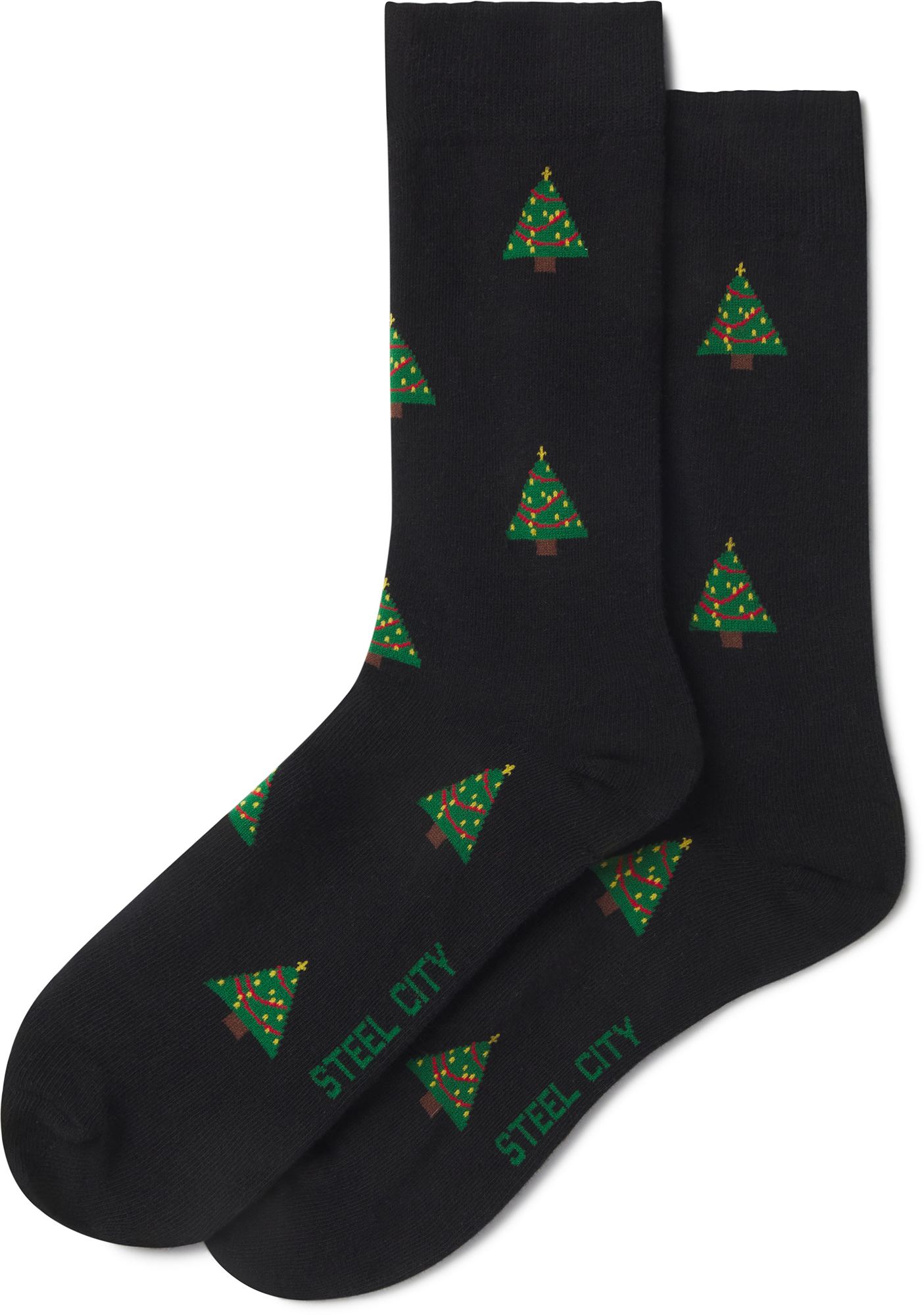 Steel City Adult Pittsburgh Holiday Tree Socks