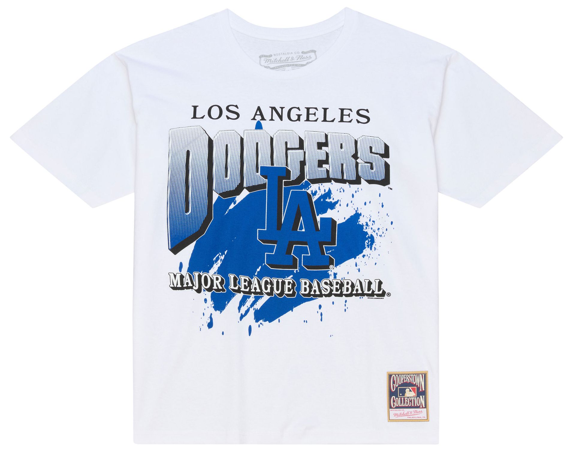Mitchell & Ness Adult Los Angeles Dodgers White Premium Seat T-Shirt