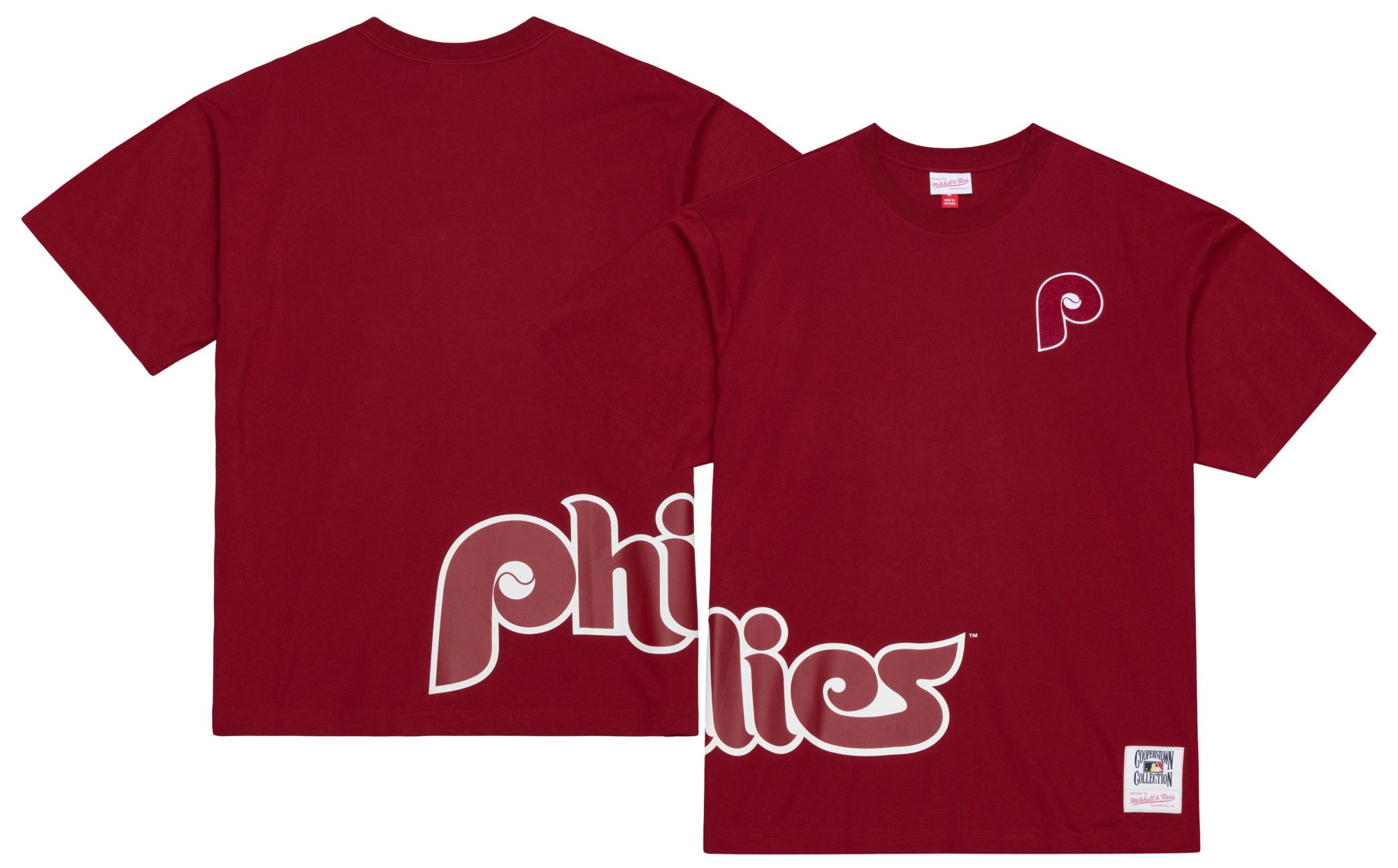 Mitchell & Ness Adult Philadelphia Phillies Cardinal Playoff Win T-Shirt