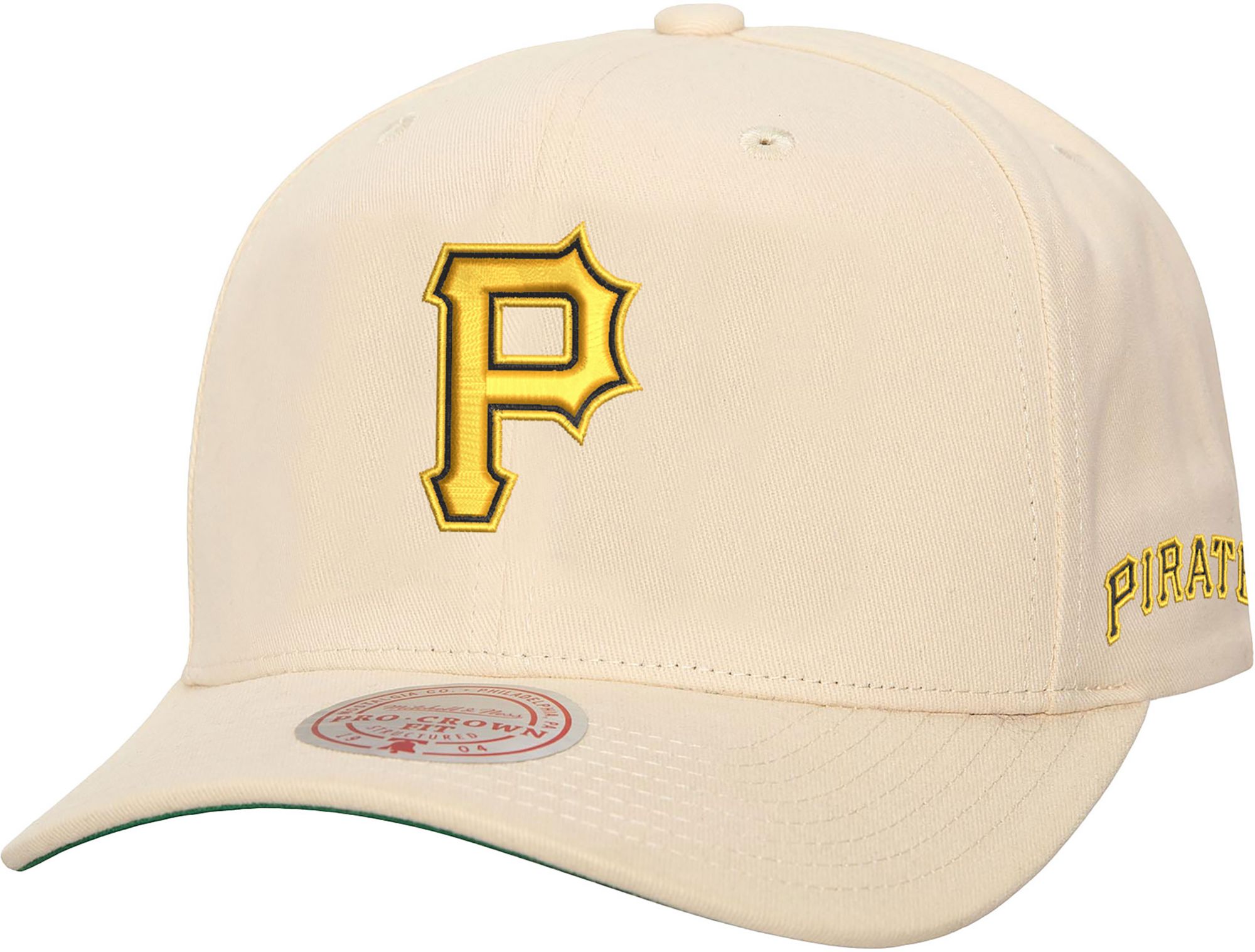 Mitchell & Ness Adult Pittsburgh Pirates Cream Off Team Snapback Hat