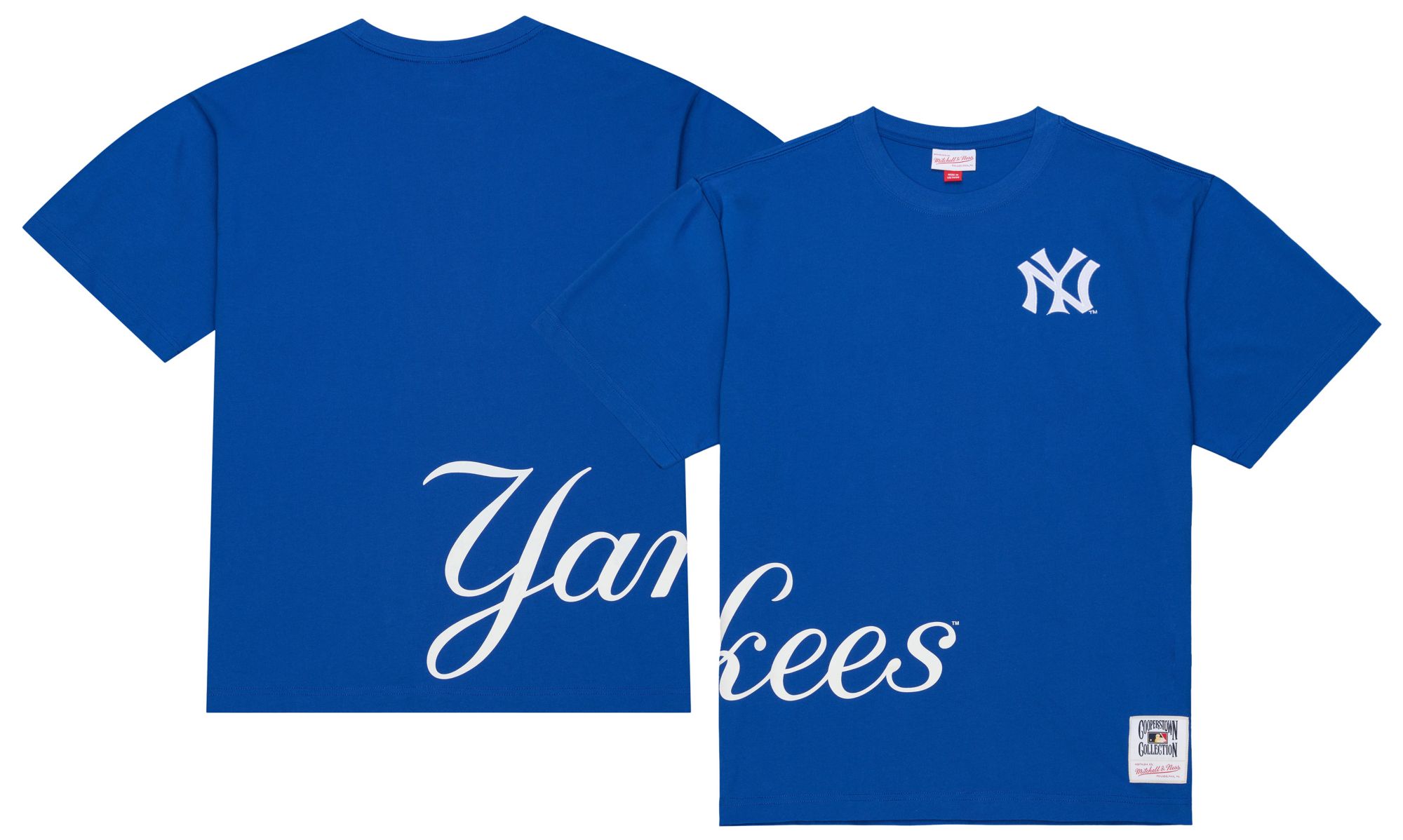 Mitchell & Ness Adult New York Yankees Royal Playoff Win T-Shirt