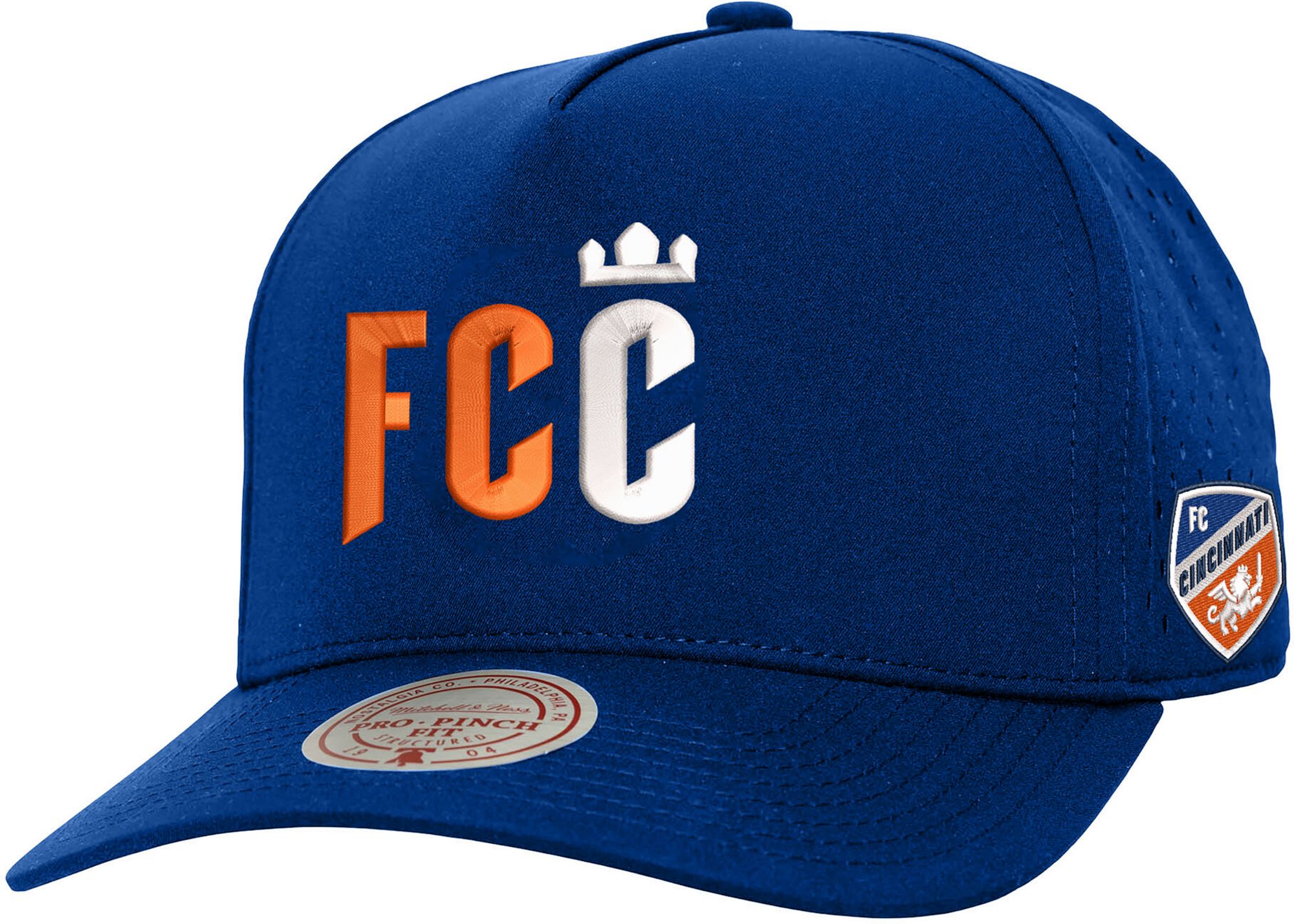 Mitchell & Ness Adult FC Cincinnati Royal Home Pro Pinch Snapback