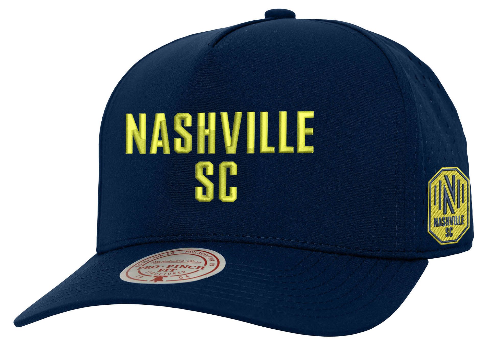 Mitchell & Ness Adult Nashville SC Navy Home Pro Pinch Snapback