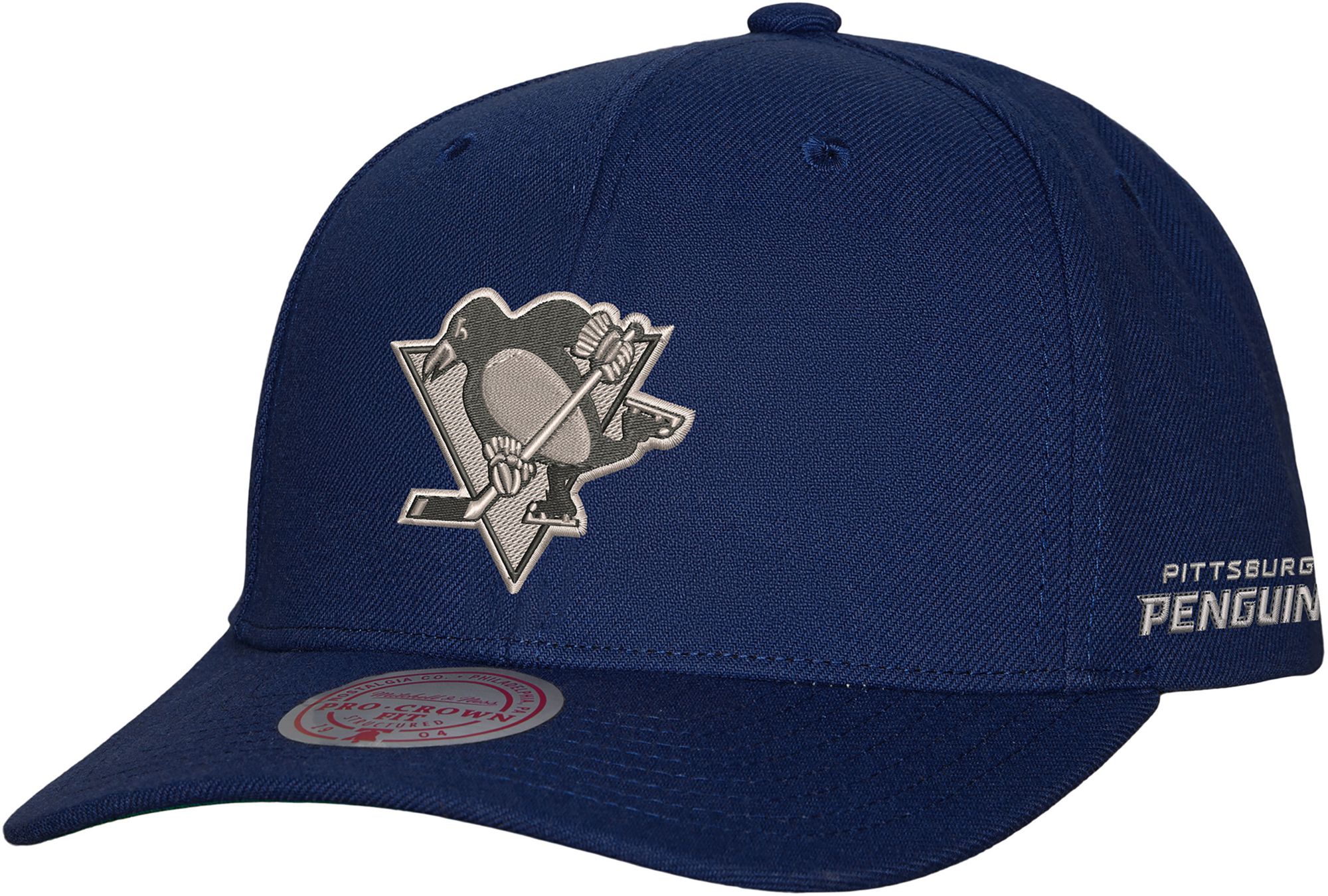 Mitchell & Ness Adult Pittsburgh Penguins Navy Late Night Snapback Hat